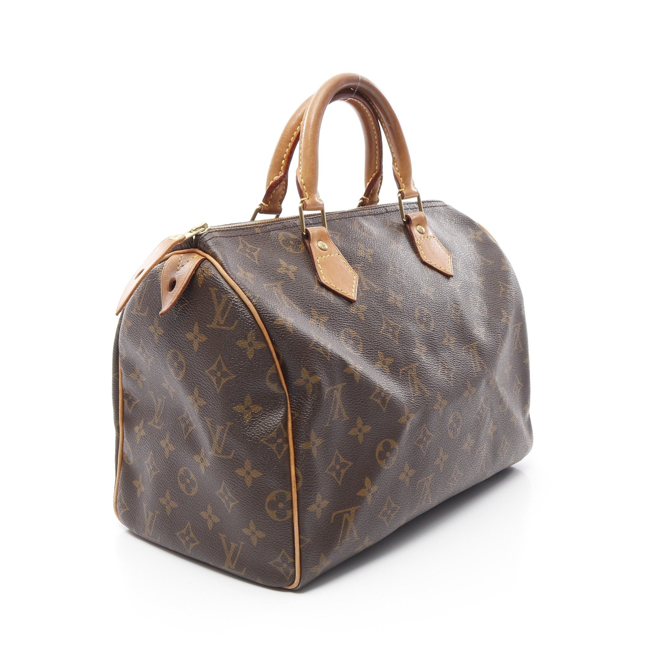 Louis Vuitton Louis Vuitton Speedy 30 Monogram Handbag Leather Brown Size ONE SIZE - 2 Thumbnail