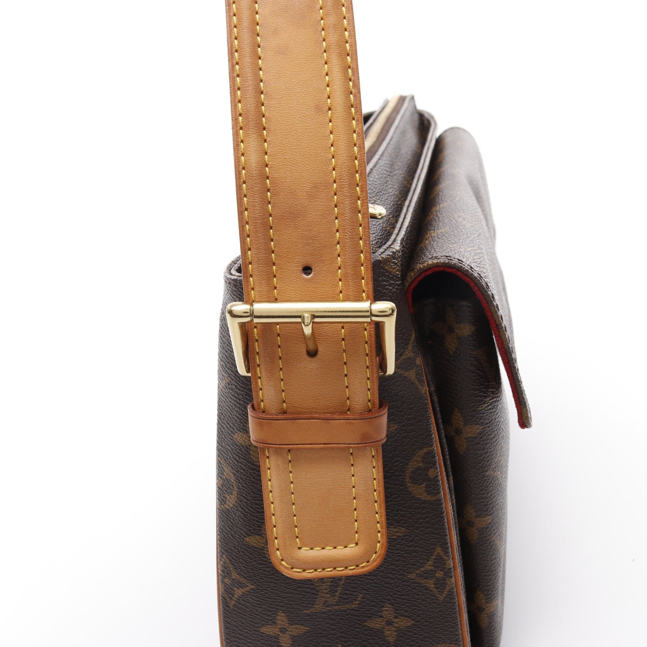 Louis Vuitton Louis Vuitton Vivacite Gm Monogram Shoulder Bag Leather Brown Size ONE SIZE - 8 Thumbnail