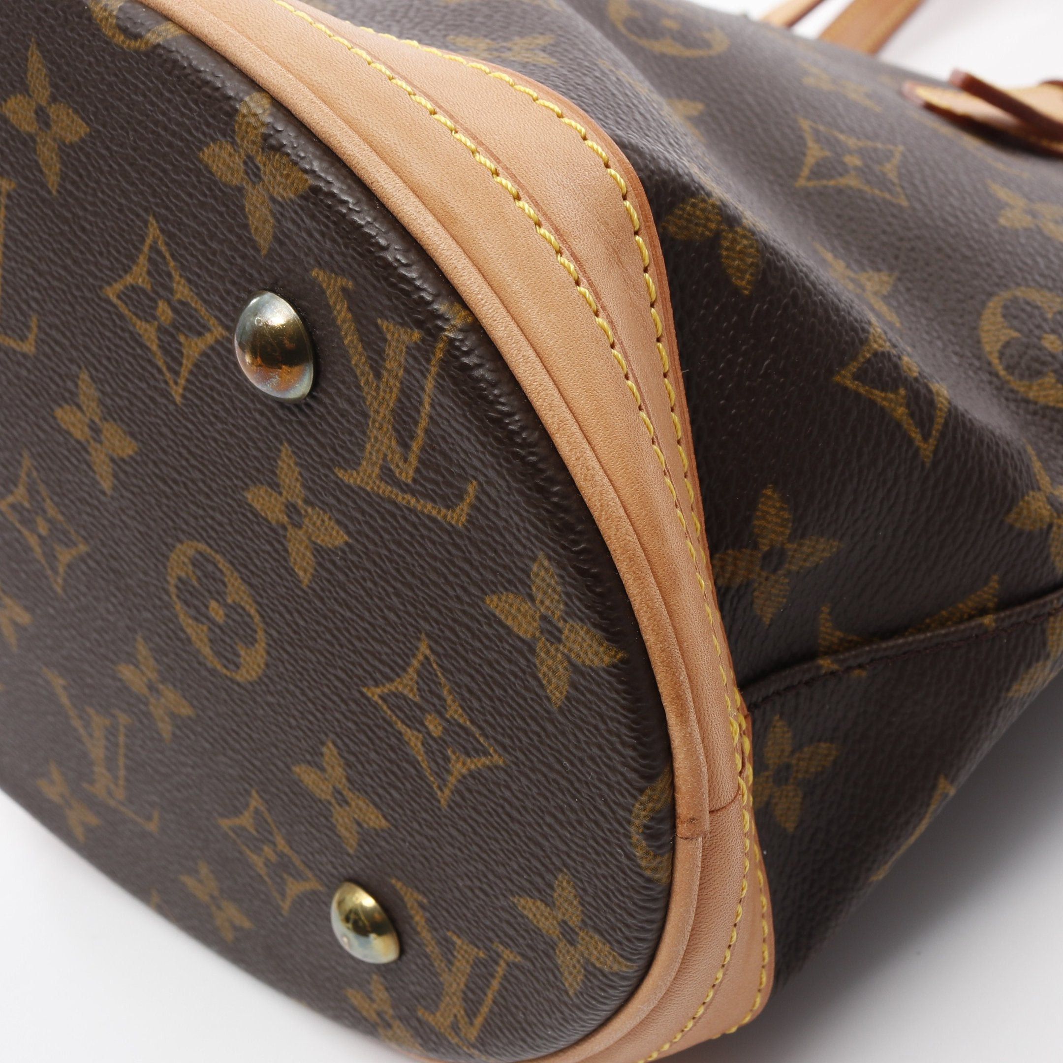 Louis Vuitton Louis Vuitton Bucket Pm Monogram Handbag Leather Brown Size ONE SIZE - 9 Thumbnail