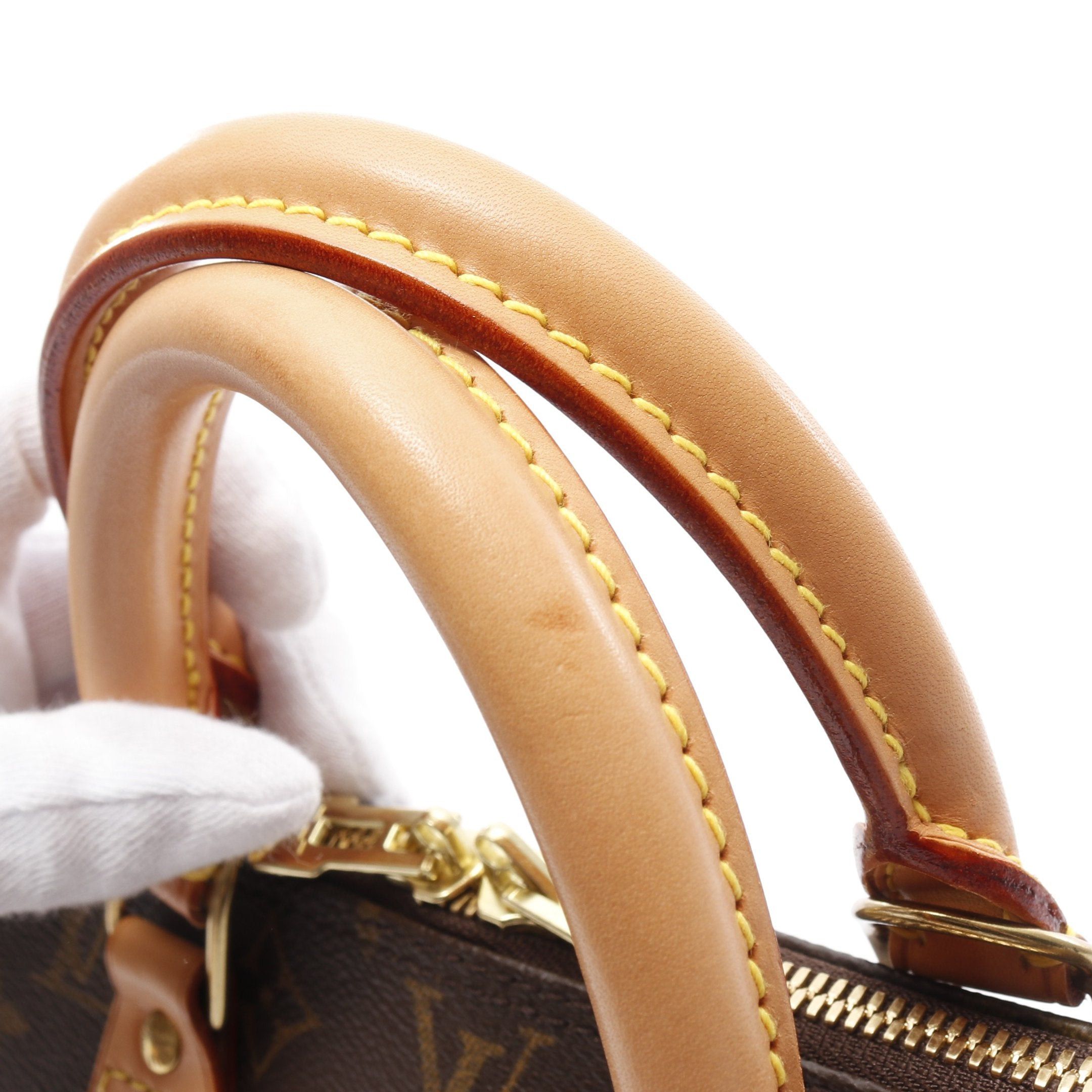 Louis Vuitton Louis Vuitton Alma Pm Monogram Handbag Leather Brown Size ONE SIZE - 6 Thumbnail