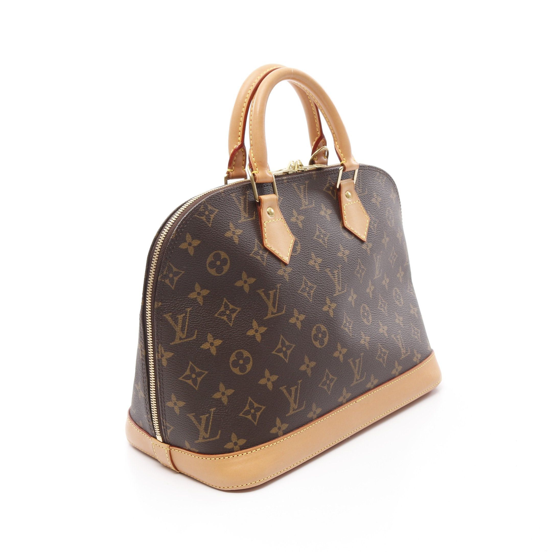 Louis Vuitton Louis Vuitton Alma Pm Monogram Handbag Leather Brown Size ONE SIZE - 2 Thumbnail
