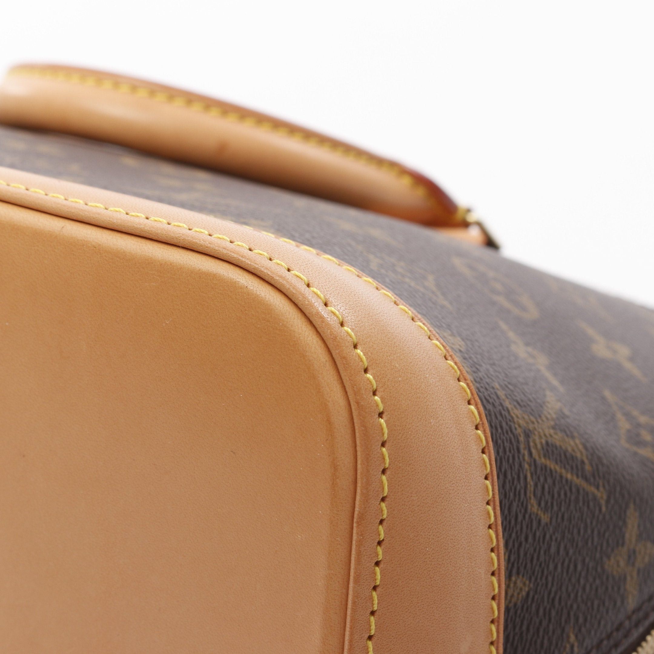 Louis Vuitton Louis Vuitton Alma Pm Monogram Handbag Leather Brown Size ONE SIZE - 10 Thumbnail