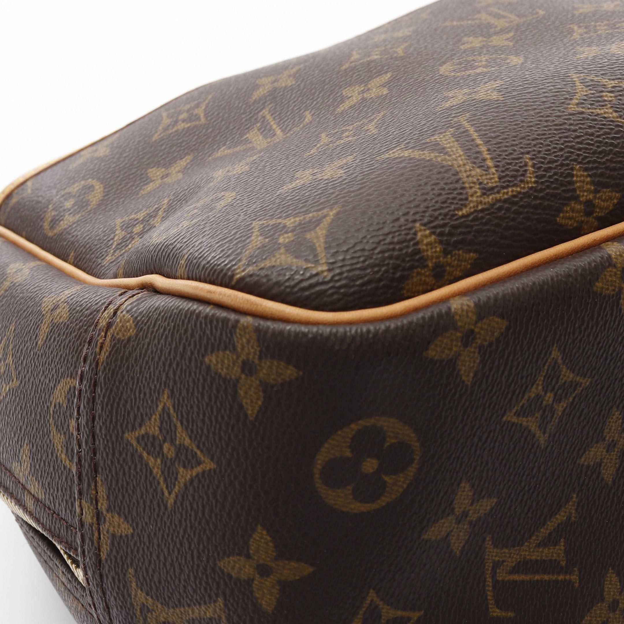 Louis Vuitton Louis Vuitton Deauville Bowling Vanity Monogram Handbag Leather Brown Size ONE SIZE - 11 Thumbnail