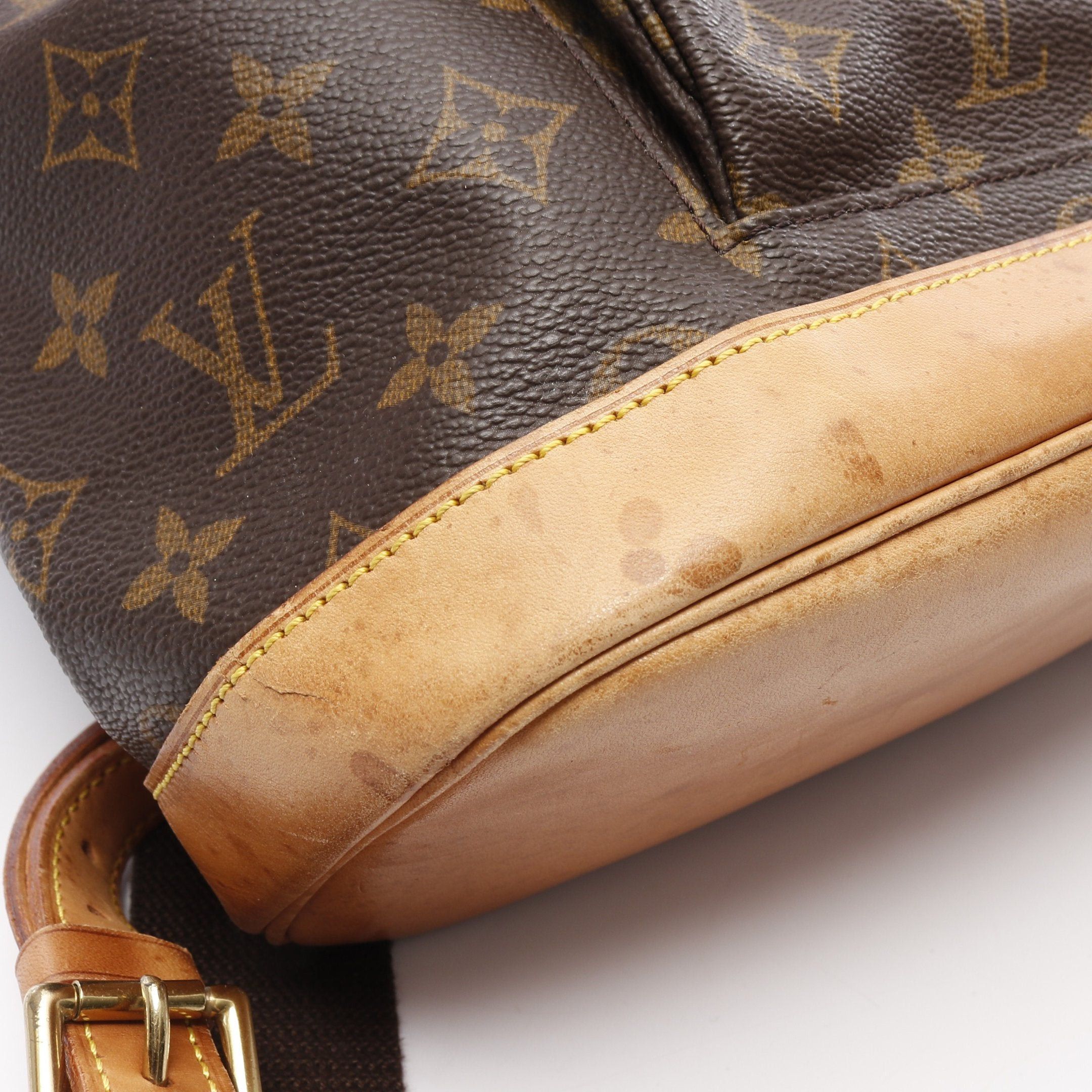 Louis Vuitton Louis Vuitton Montsouris Gm Monogram Backpack Rucksack Leather Brown Size ONE SIZE - 9 Thumbnail