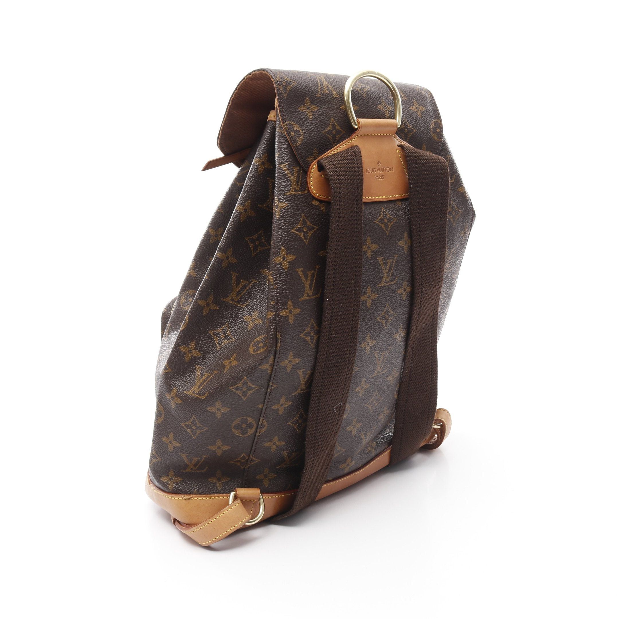 Louis Vuitton Louis Vuitton Montsouris Gm Monogram Backpack Rucksack Leather Brown Size ONE SIZE - 2 Thumbnail