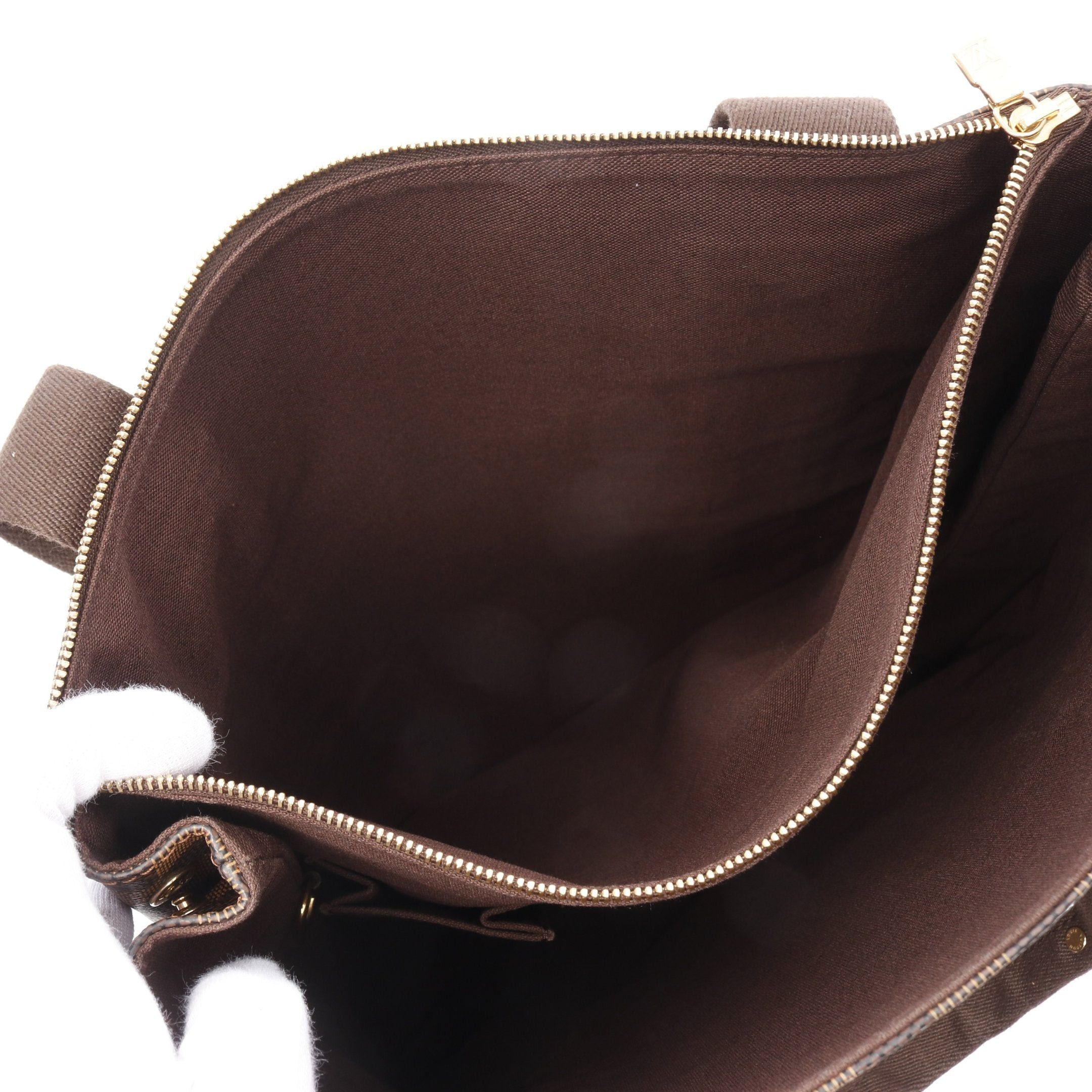 Louis Vuitton Louis Vuitton Hippopotamus Bobourg Damier Ebene Shoulder Bag Tote Leather Brown Size ONE SIZE - 4 Thumbnail