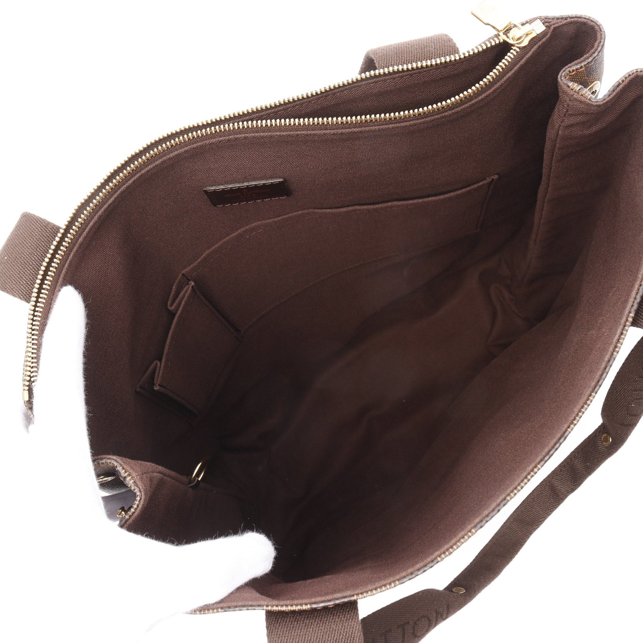 Louis Vuitton Louis Vuitton Hippopotamus Bobourg Damier Ebene Shoulder Bag Tote Leather Brown Size ONE SIZE - 3 Thumbnail
