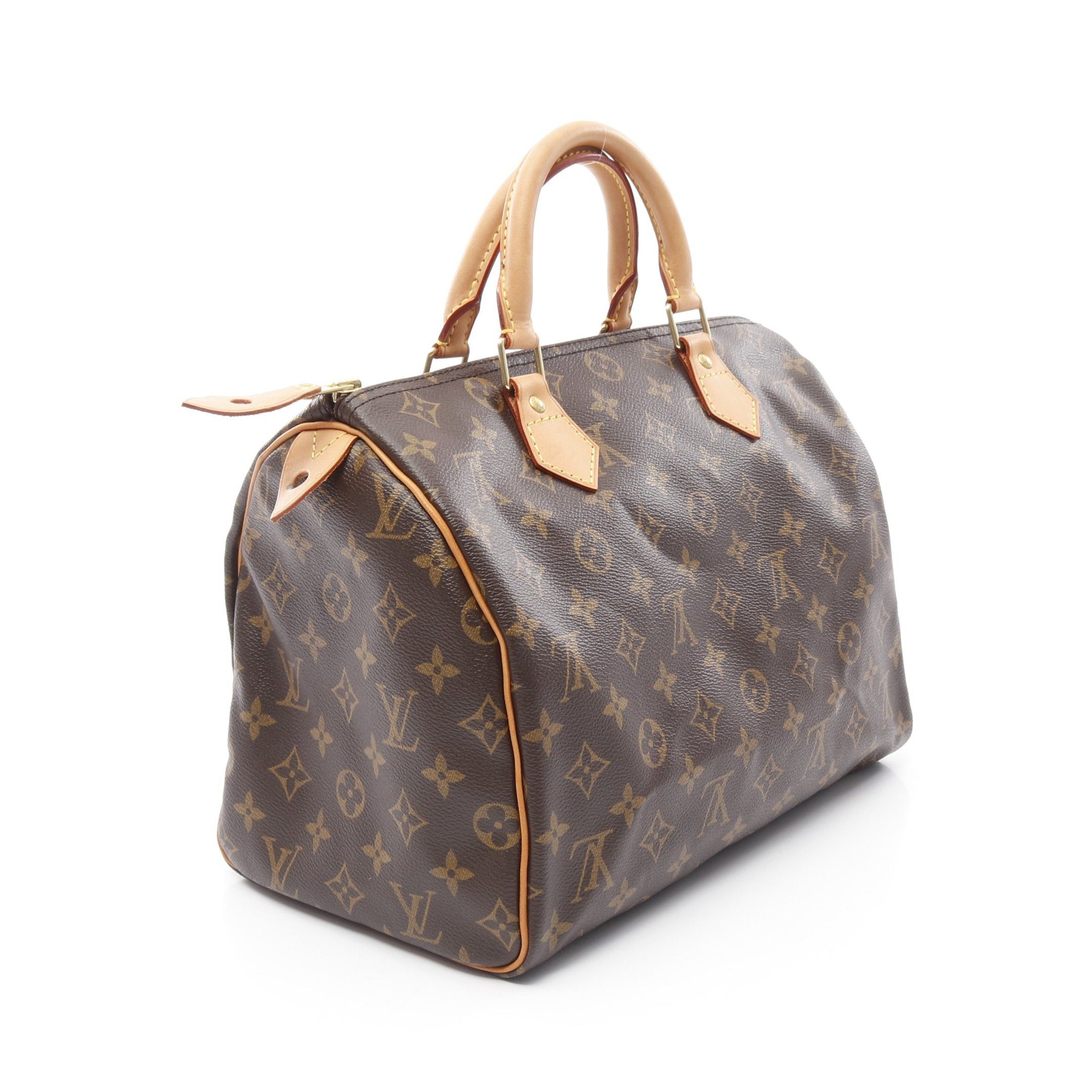 Louis Vuitton Louis Vuitton Speedy 30 Monogram Handbag Leather Brown Size ONE SIZE - 2 Thumbnail