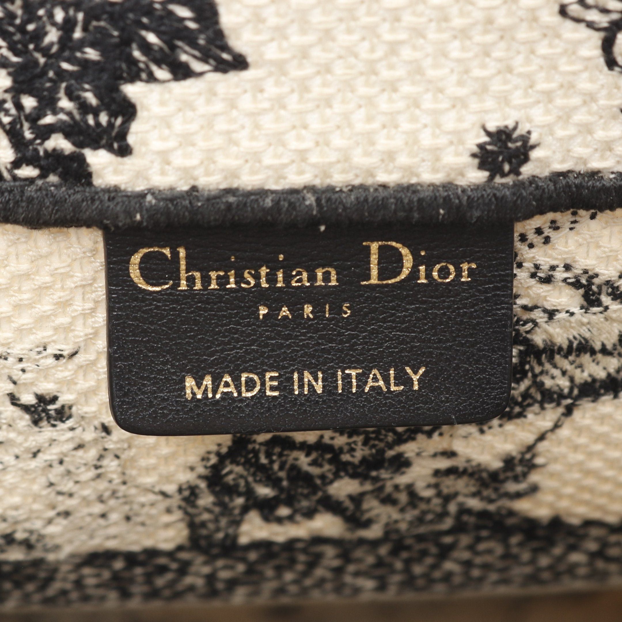 Dior Dior Book Tote Dior Zodiac Medium Handbag Bag Canvas Off White Black Size ONE SIZE - 4 Thumbnail