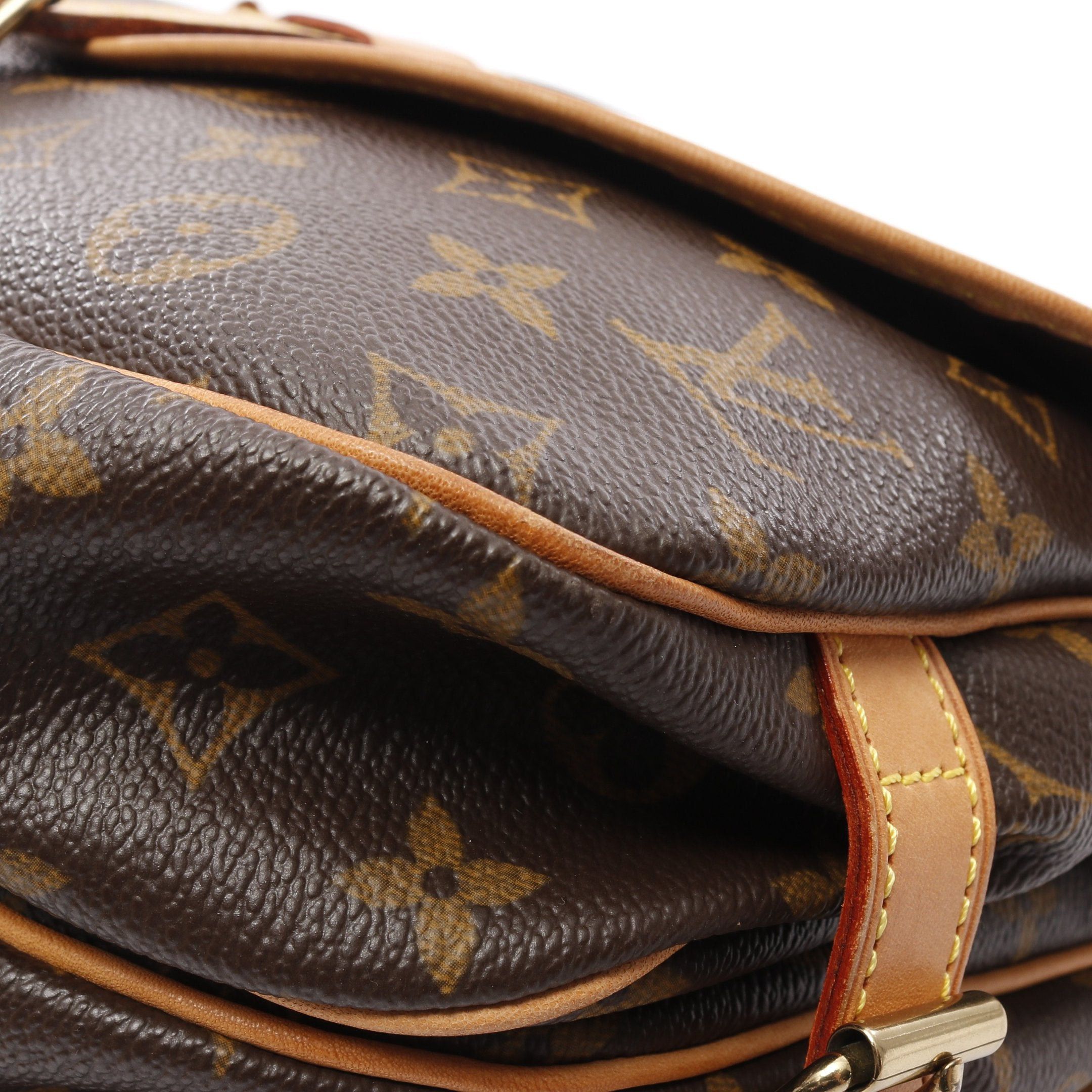 Louis Vuitton Louis Vuitton Saumur 30 Monogram Shoulder Bag Leather Brown Size ONE SIZE - 11 Thumbnail