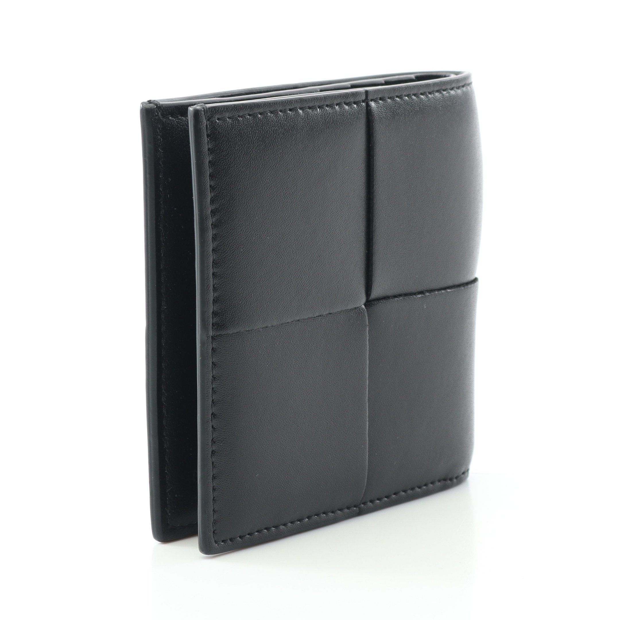 Bottega Veneta Bottega Veneta Cassette Slim Maxi Intrecciato Wallet Leather Black Size ONE SIZE - 2 Thumbnail