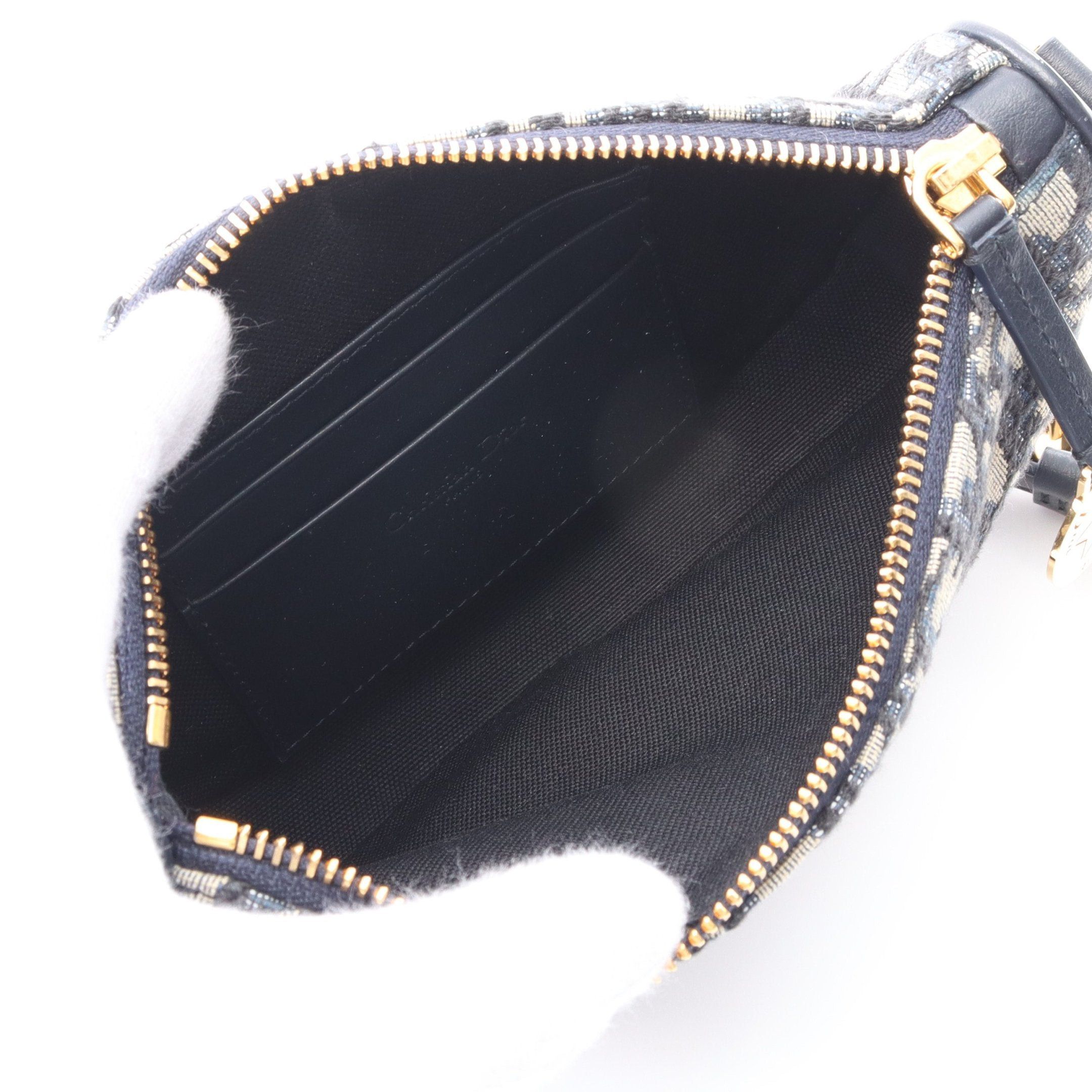 Dior Dior Diorstar Callisto Oblique Chain Shoulder Bag Denim Leather Black Navy Beige Size ONE SIZE - 3 Thumbnail