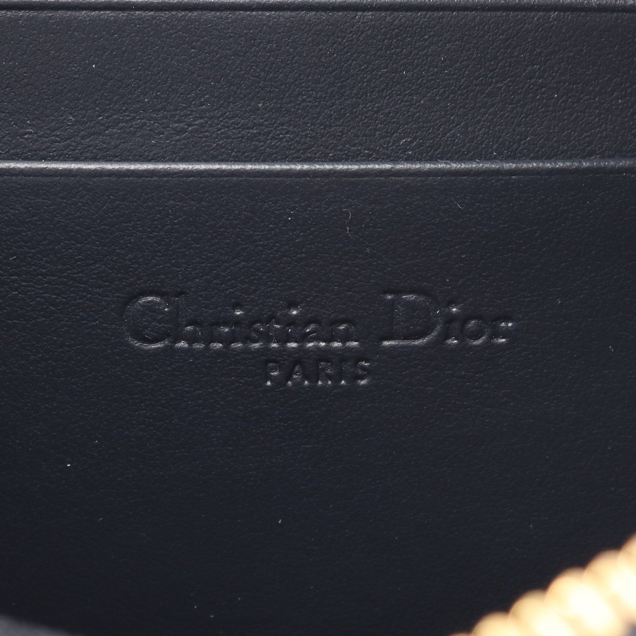 Dior Dior Diorstar Callisto Oblique Chain Shoulder Bag Denim Leather Black Navy Beige Size ONE SIZE - 4 Thumbnail