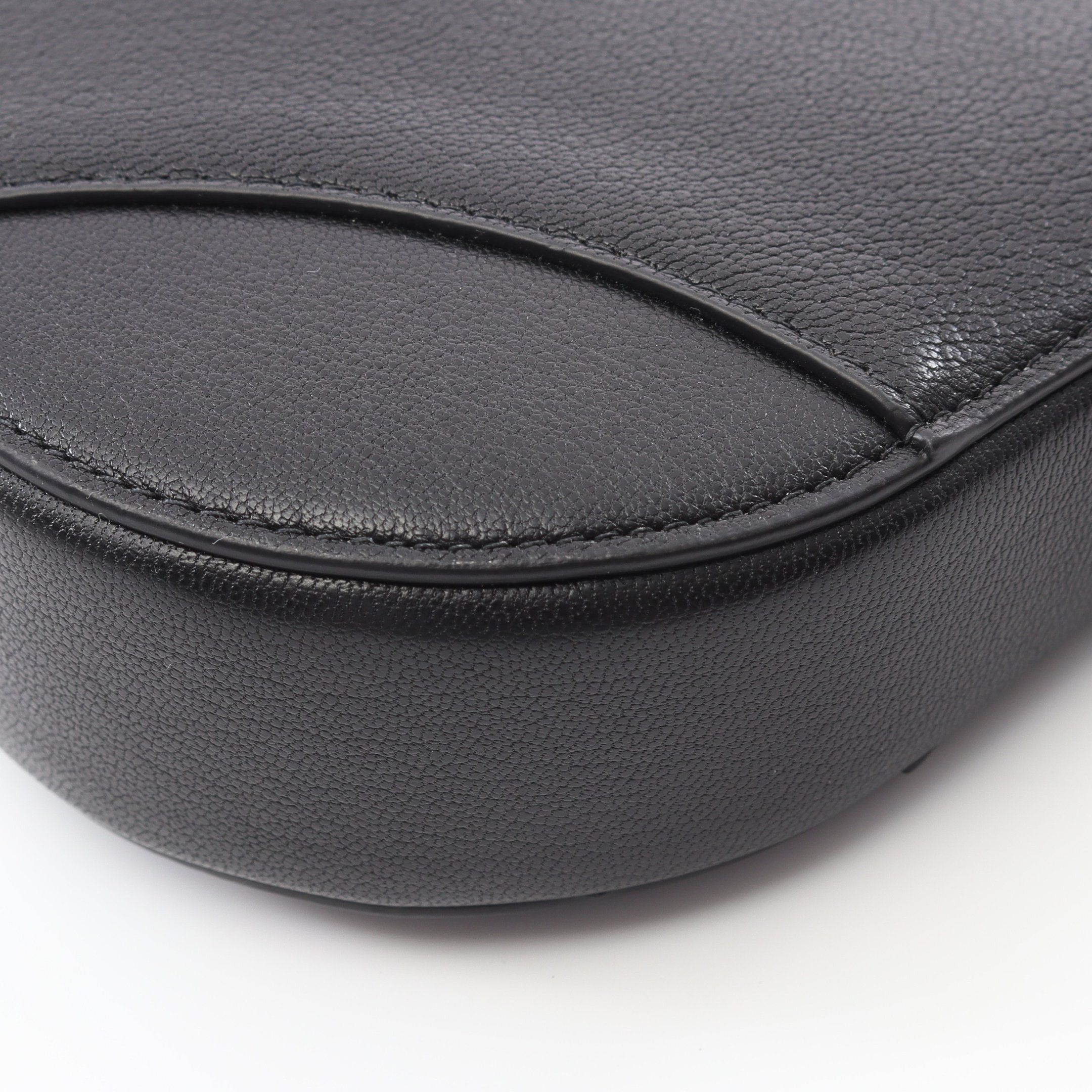 Dior Dior Saddle Pouch Shoulder Bag Goatskin Black Size ONE SIZE - 5 Thumbnail