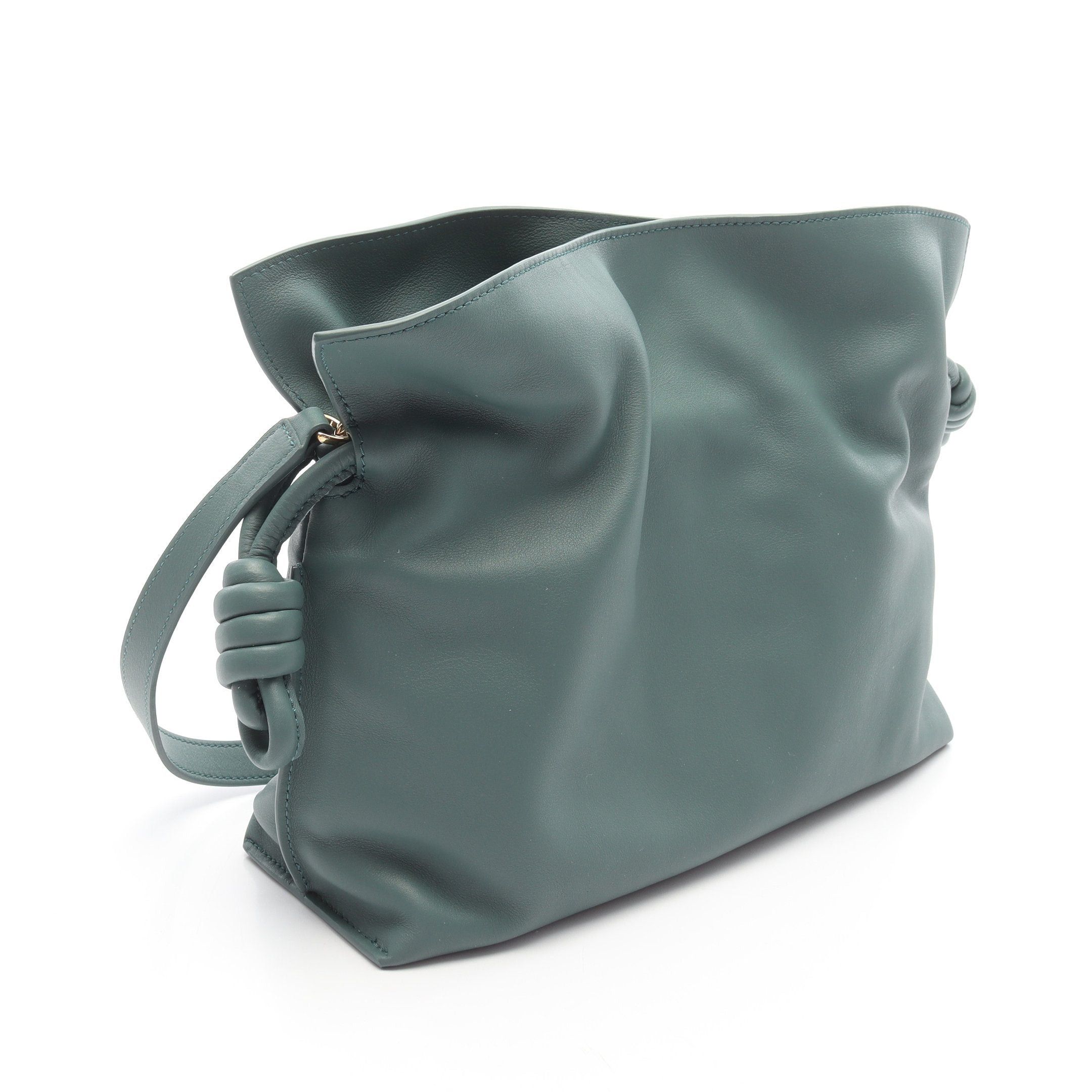 Loewe Loewe Flamenco Medium Shoulder Bag Leather Green Size ONE SIZE - 2 Thumbnail