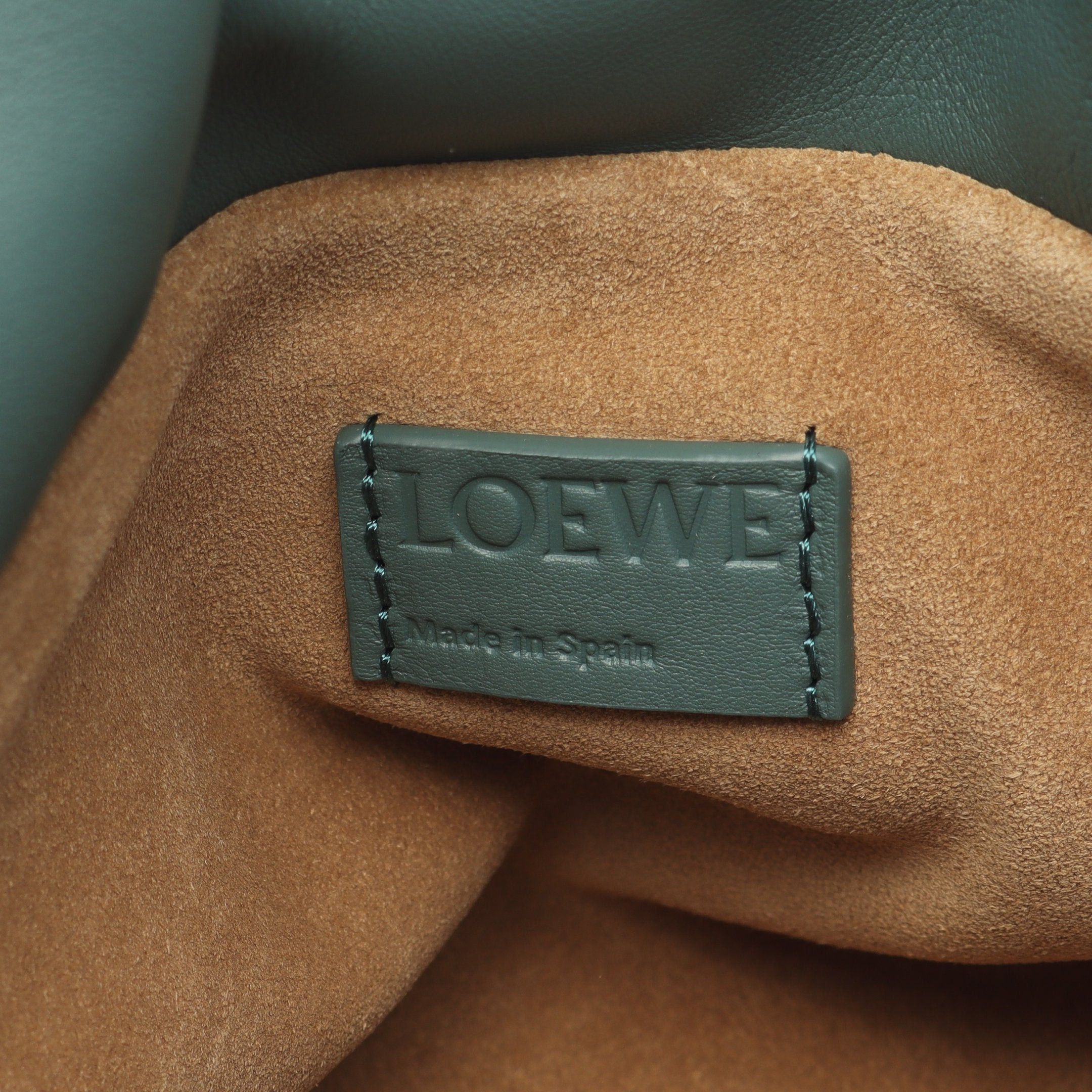 Loewe Loewe Flamenco Medium Shoulder Bag Leather Green Size ONE SIZE - 4 Thumbnail