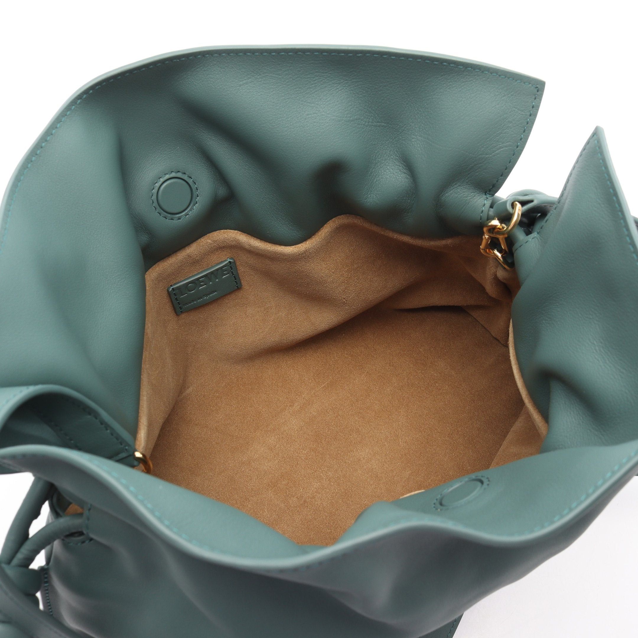 Loewe Loewe Flamenco Medium Shoulder Bag Leather Green Size ONE SIZE - 3 Thumbnail