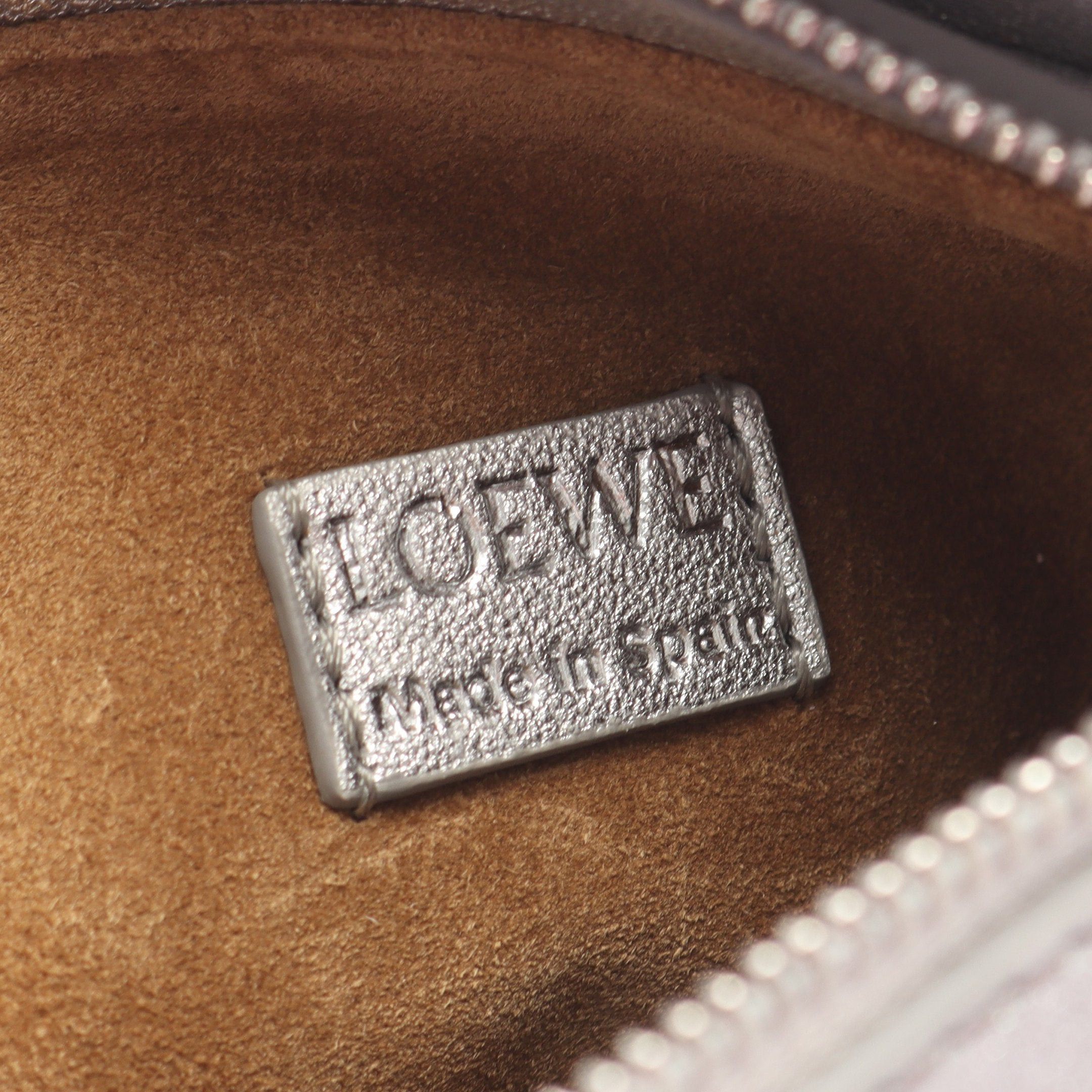 Loewe Loewe Puzzle Bag Mini Handbag Leather Silver Size ONE SIZE - 4 Thumbnail
