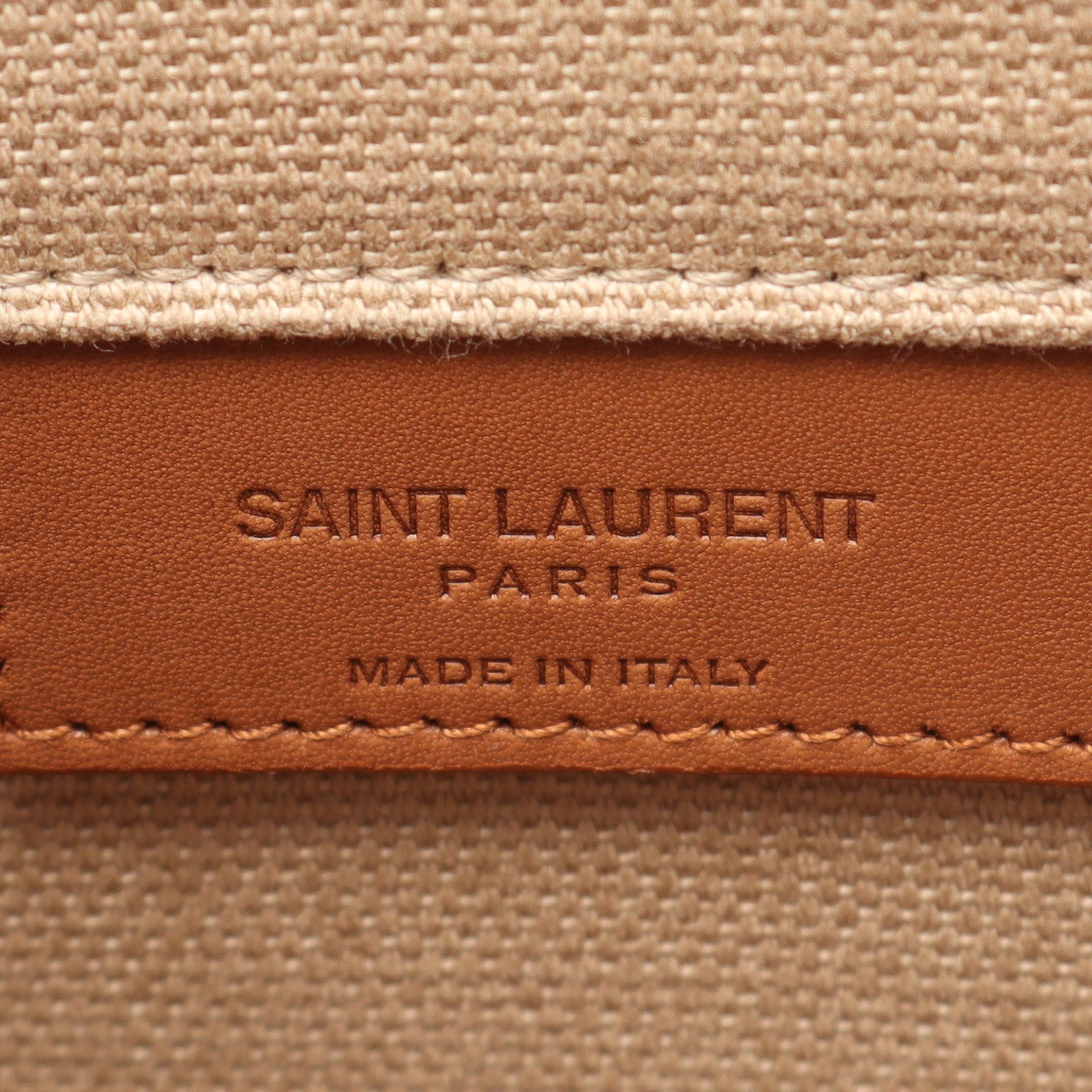 Yves Saint Laurent Yves Saint Laurent Sac De Jour Shin Large Handbag Tote Bag Canvas Leather Beige Light Brown Size ONE SIZE - 4 Thumbnail