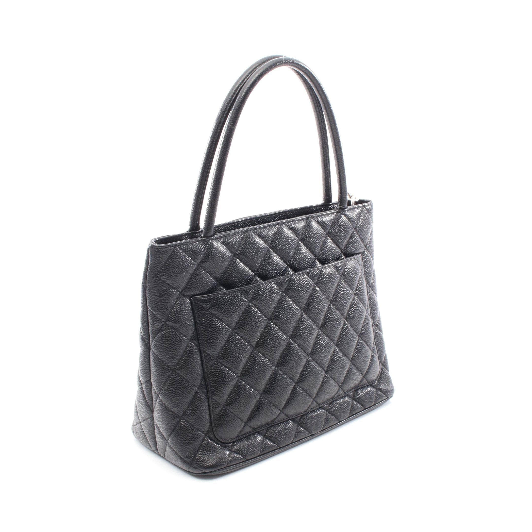 Chanel Chanel Reissue Tote Handbag Bag Caviar Skin Black Matte Silver Hardware Size ONE SIZE - 2 Thumbnail