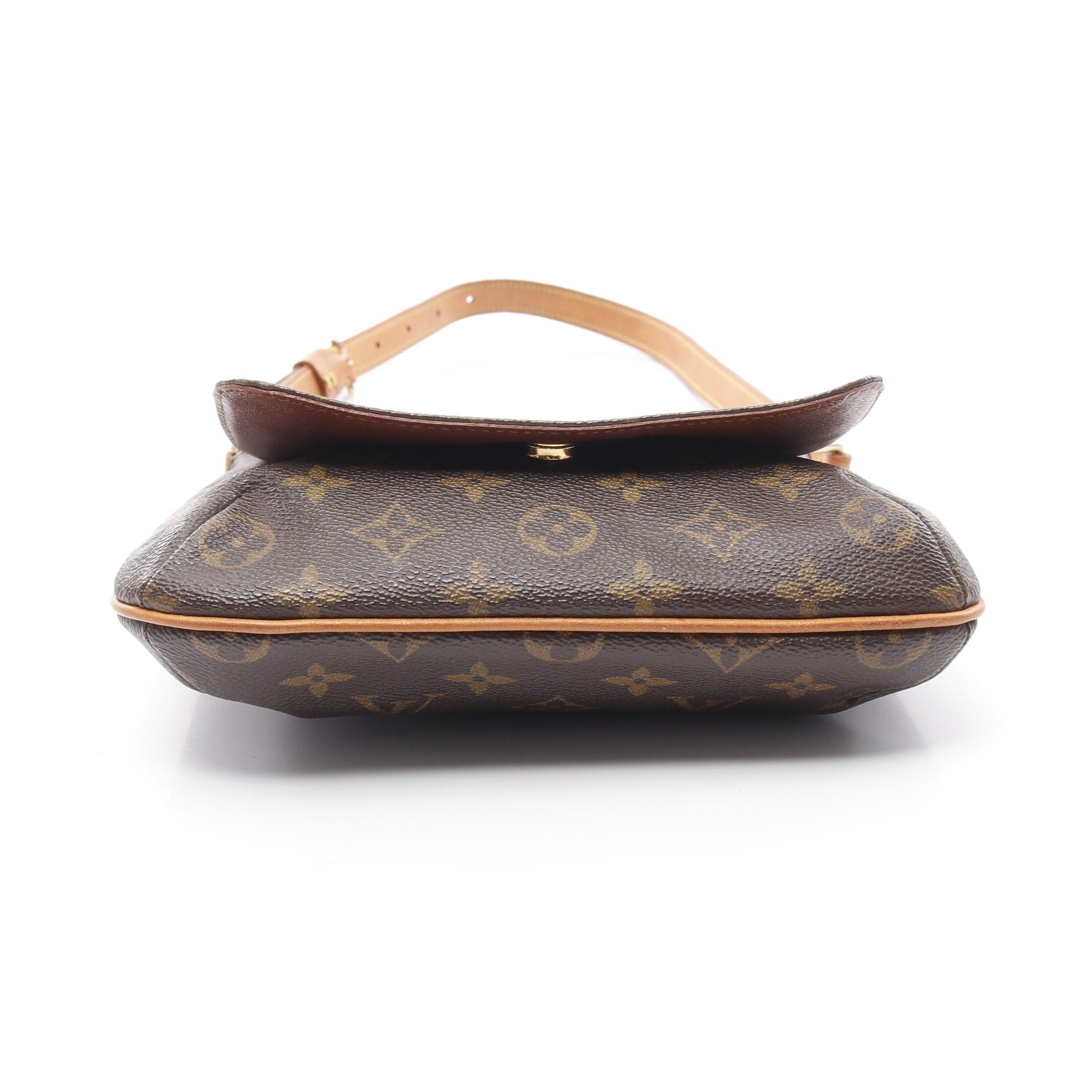 Louis Vuitton Louis Vuitton Musette Salsa Short Strap Monogram Shoulder Bag Leather Brown Size ONE SIZE - 11 Thumbnail