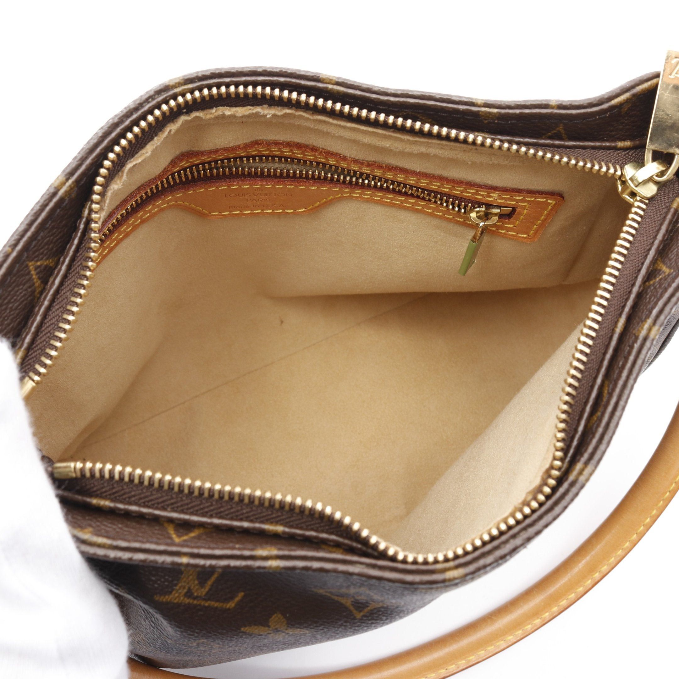 Louis Vuitton Louis Vuitton Looping Mm Monogram Shoulder Bag Leather Brown Size ONE SIZE - 3 Thumbnail