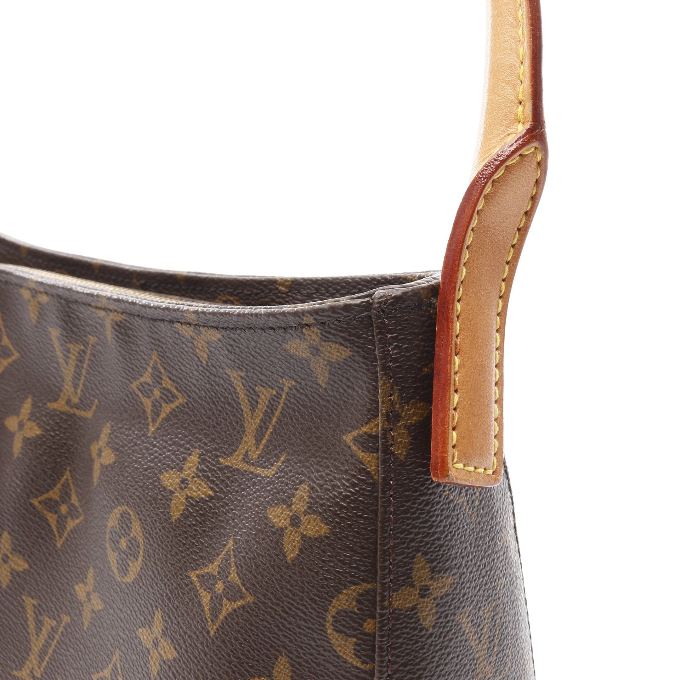Louis Vuitton Louis Vuitton Looping Mm Monogram Shoulder Bag Leather Brown Size ONE SIZE - 8 Thumbnail