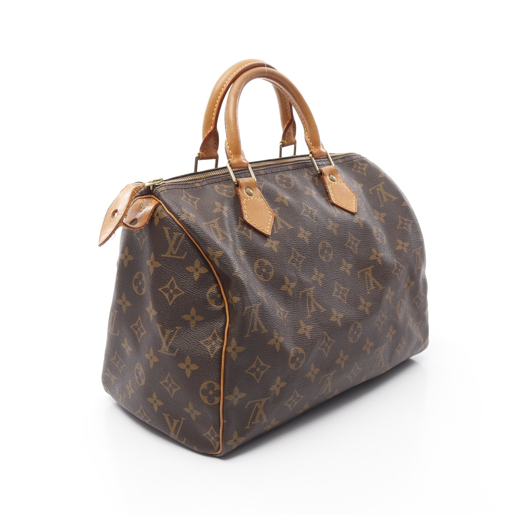 Louis Vuitton Louis Vuitton Speedy 30 Monogram Handbag Leather Brown Size ONE SIZE - 2 Thumbnail
