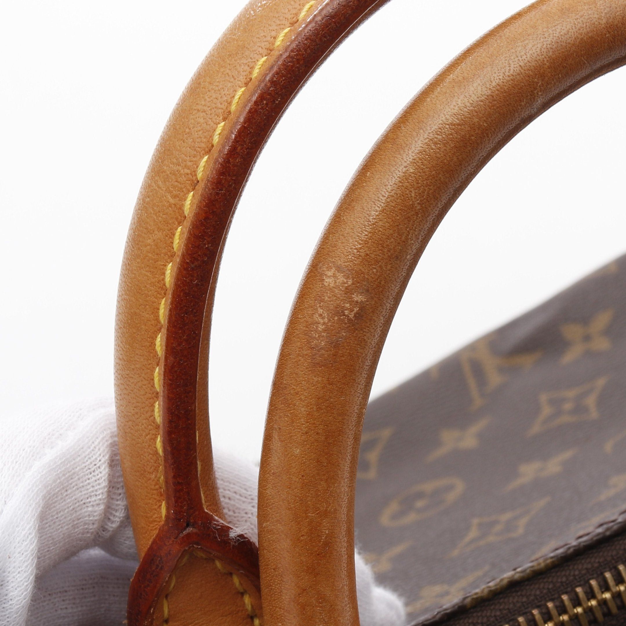 Louis Vuitton Louis Vuitton Speedy 30 Monogram Handbag Leather Brown Size ONE SIZE - 8 Thumbnail