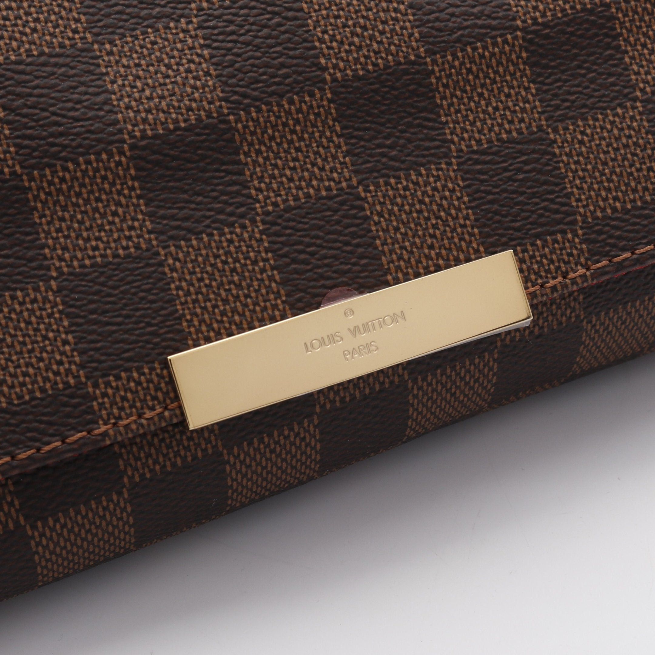 Louis Vuitton Louis Vuitton Favorite Pm Damier Ebene Chain Handbag Leather Brown Size ONE SIZE - 6 Thumbnail