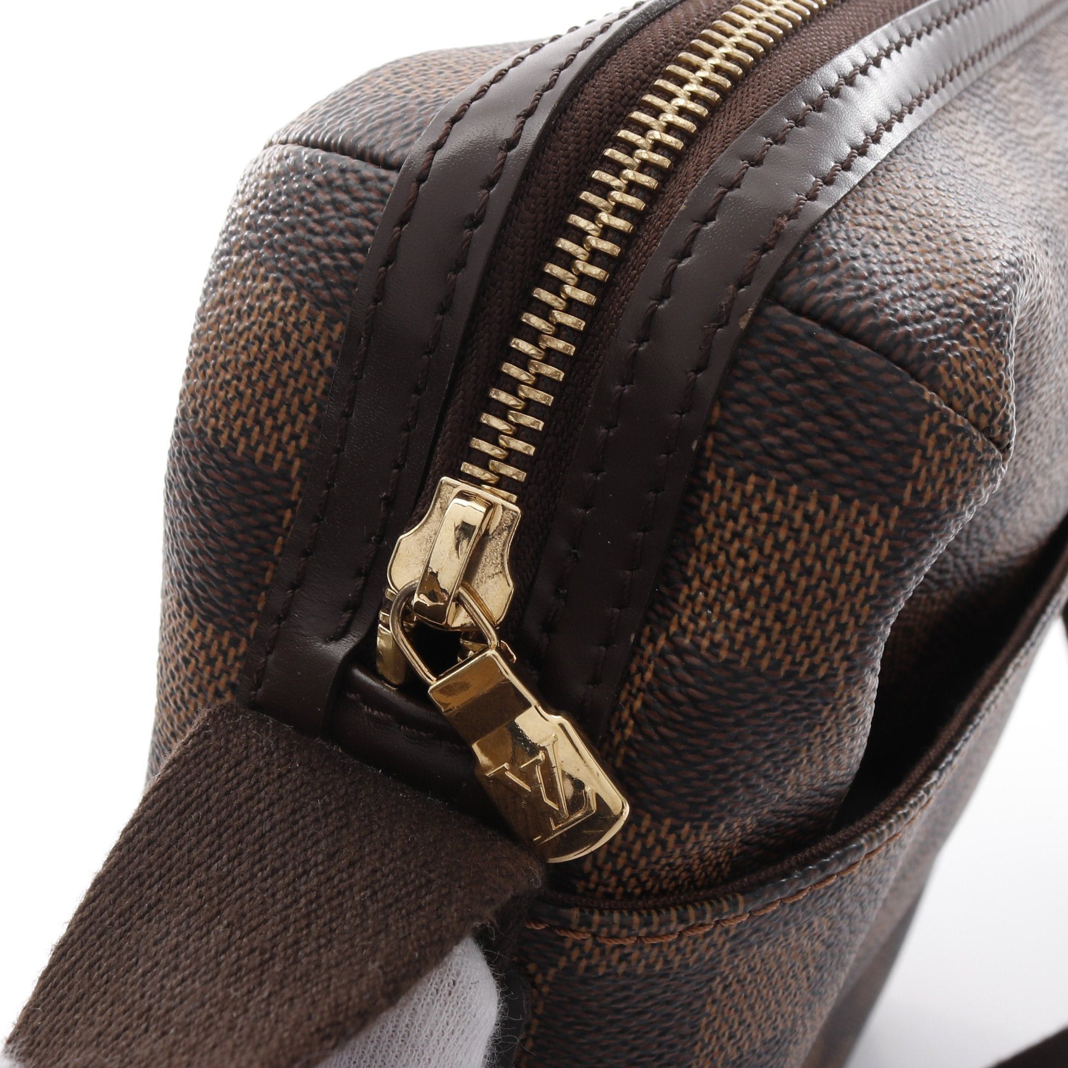 Louis Vuitton Louis Vuitton Trotabourg Damier Ebene Shoulder Bag Leather Brown Size ONE SIZE - 6 Thumbnail