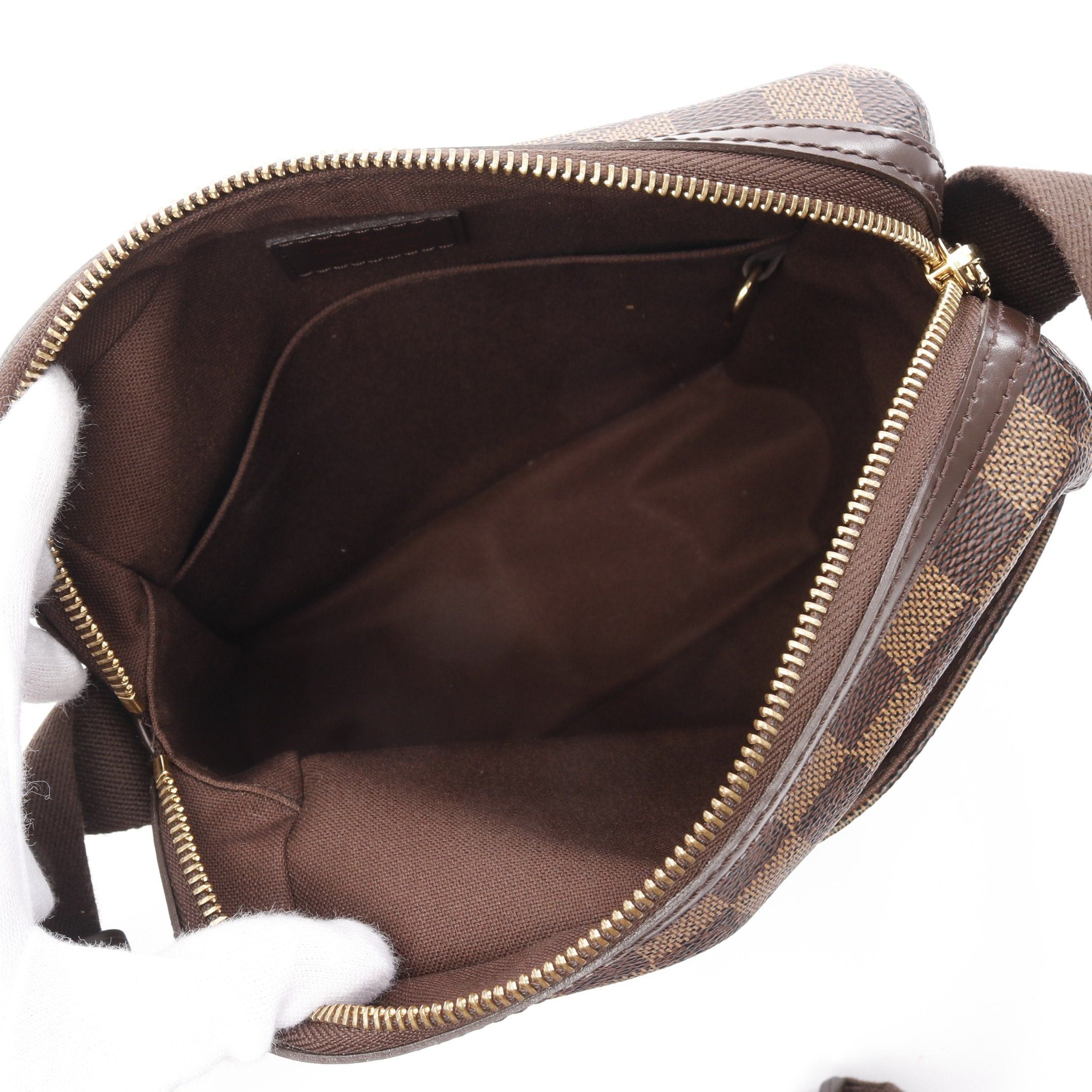 Louis Vuitton Louis Vuitton Trotabourg Damier Ebene Shoulder Bag Leather Brown Size ONE SIZE - 3 Thumbnail