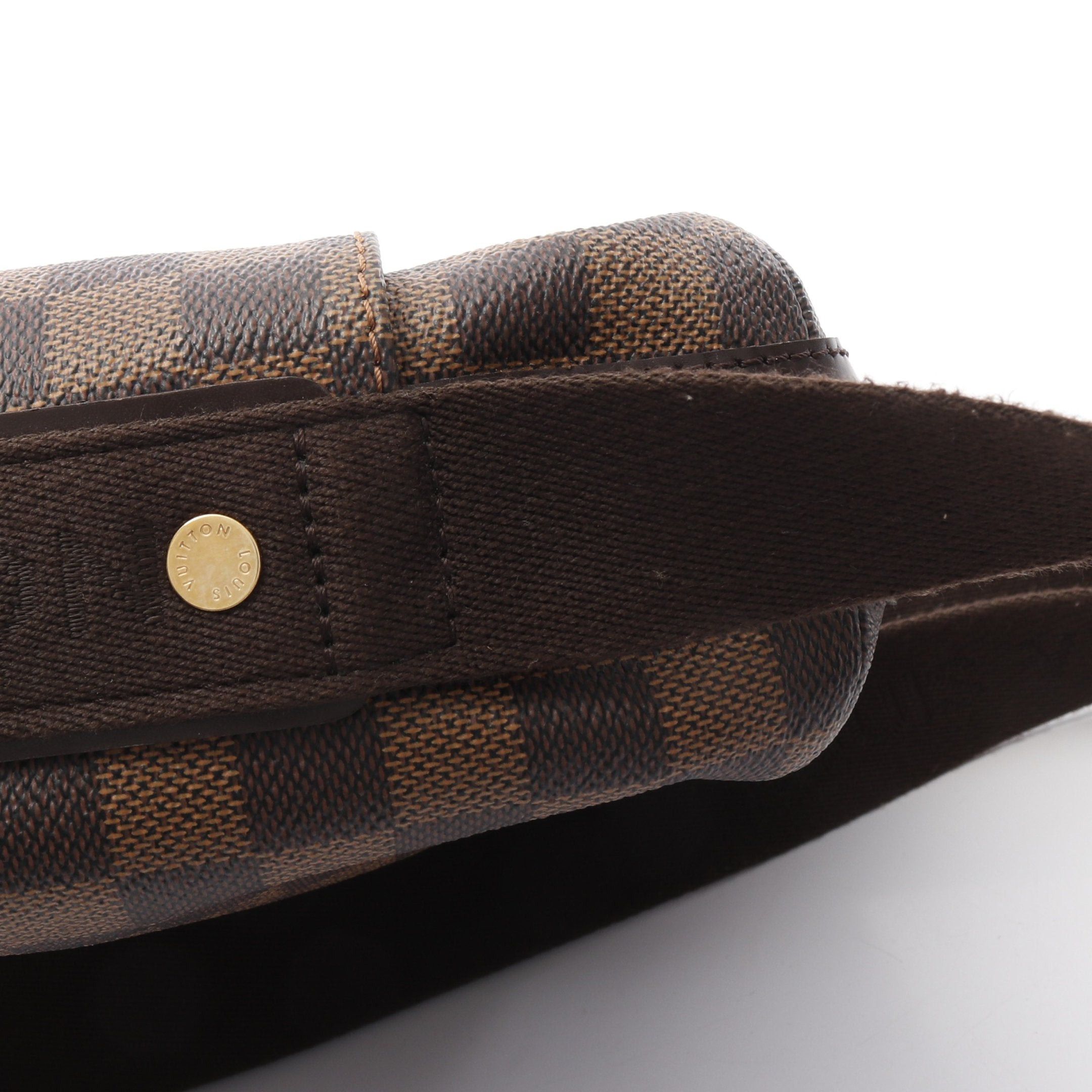 Louis Vuitton Louis Vuitton Trotabourg Damier Ebene Shoulder Bag Leather Brown Size ONE SIZE - 8 Thumbnail