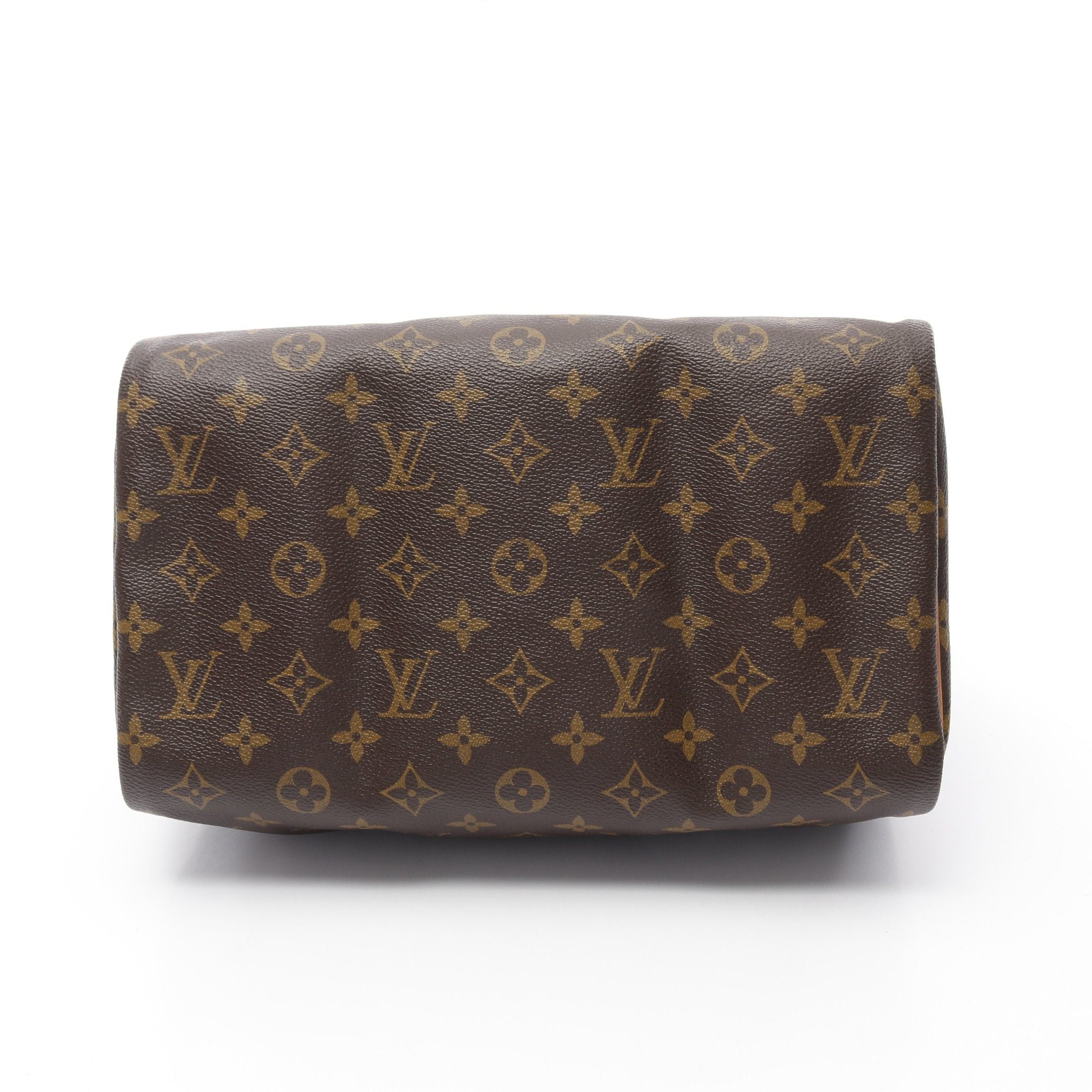 Louis Vuitton Louis Vuitton Speedy 30 Monogram Handbag Leather Brown Size ONE SIZE - 10 Thumbnail