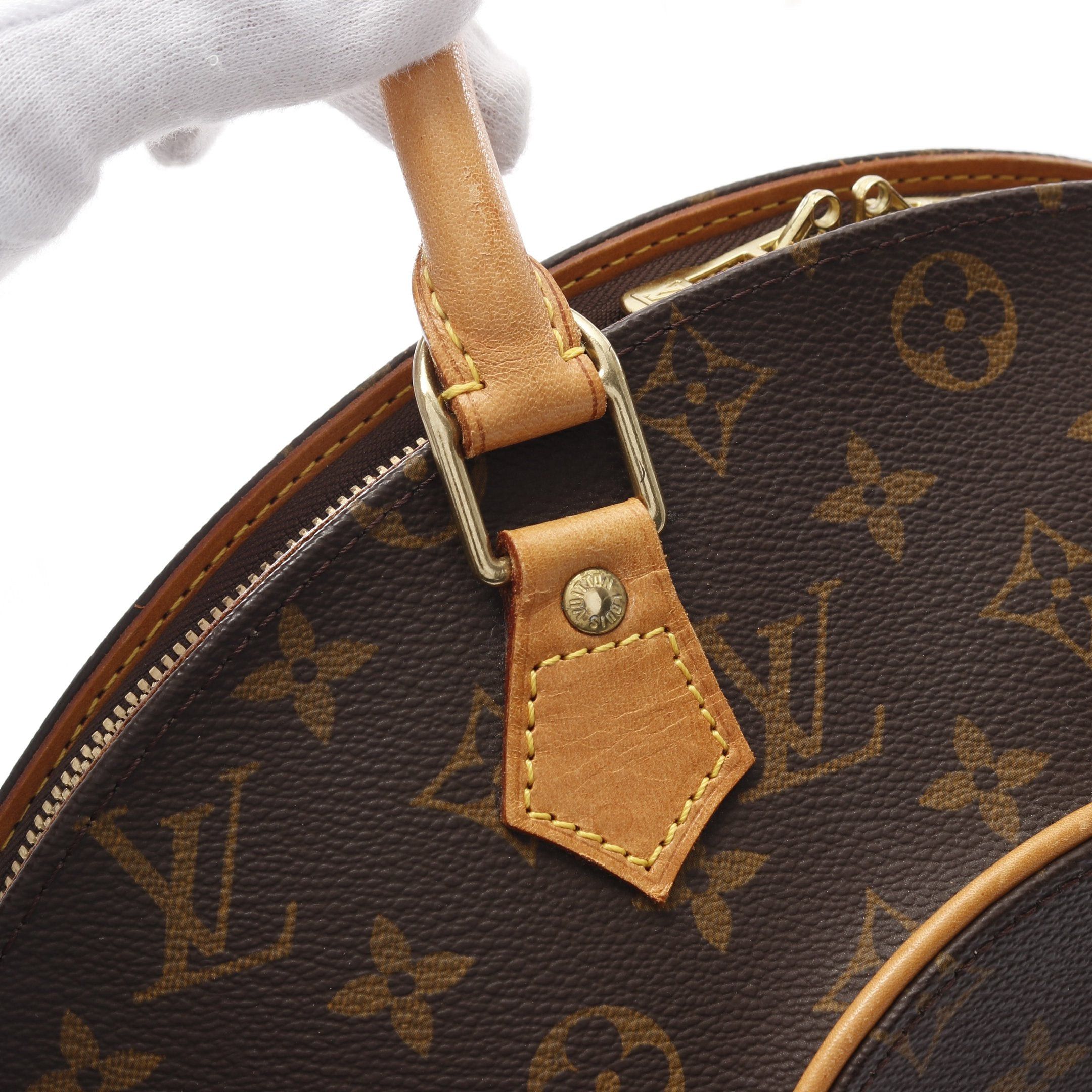 Louis Vuitton Louis Vuitton Ellipse Mm Monogram Handbag Leather Brown Size ONE SIZE - 8 Thumbnail