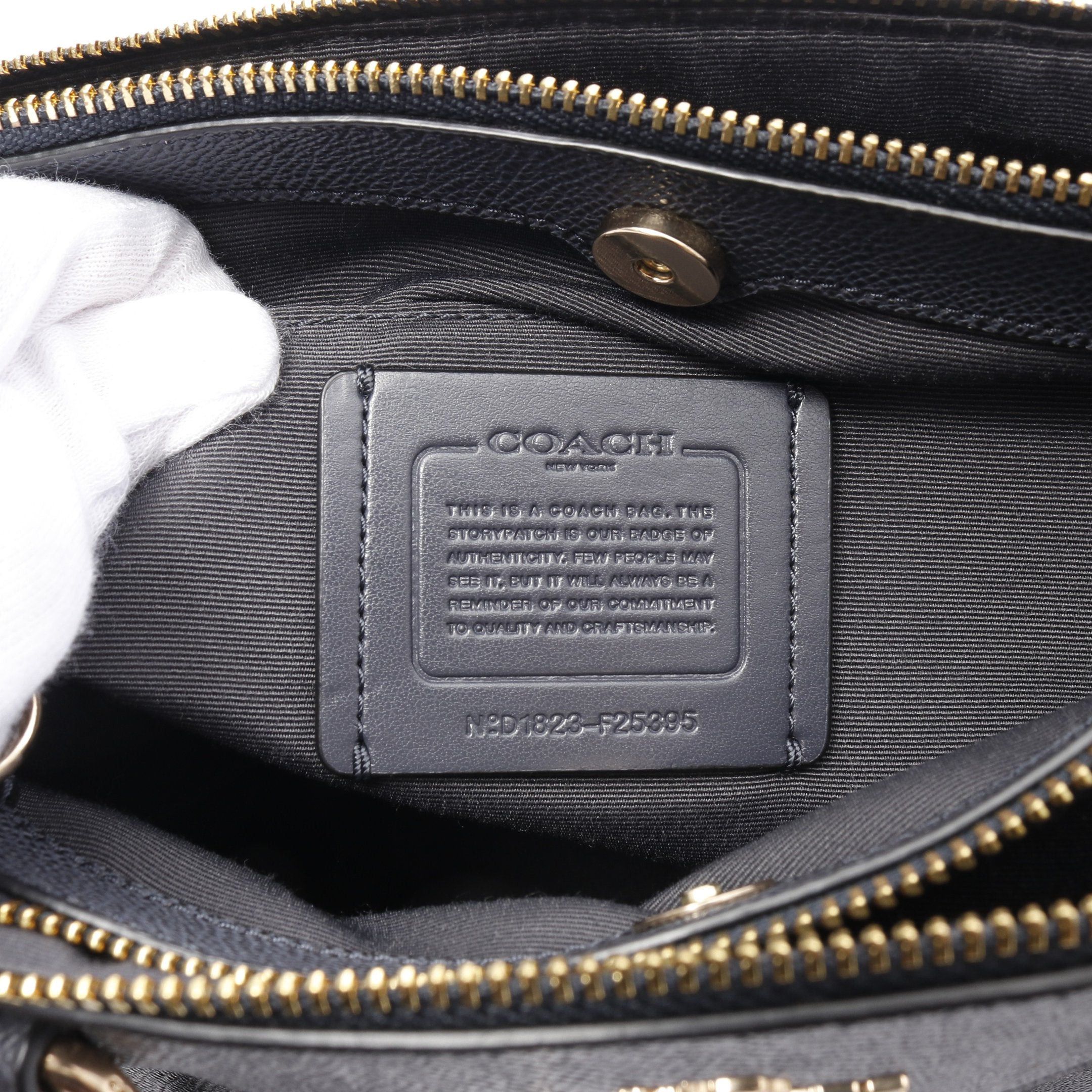 Coach Coach Mini Brook Carryall Handbag Leather Dark Navy Size ONE SIZE - 4 Thumbnail