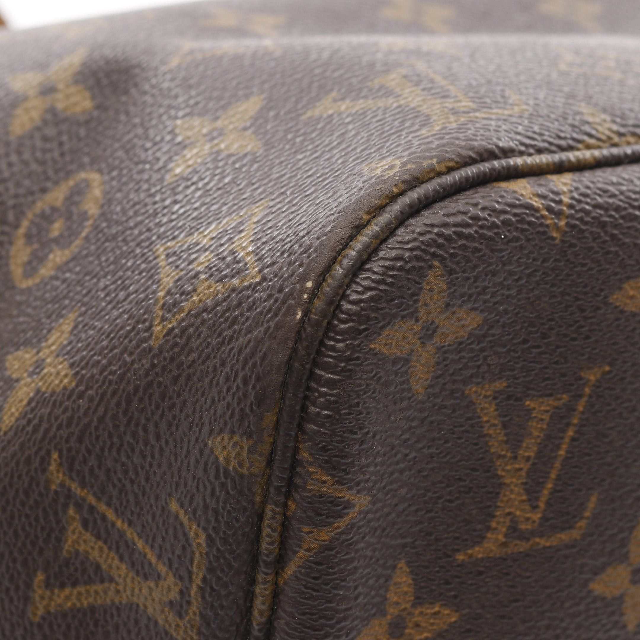 Louis Vuitton Louis Vuitton Neverfull Mm Monogram Shoulder Bag Tote Leather Brown Size ONE SIZE - 12 Thumbnail
