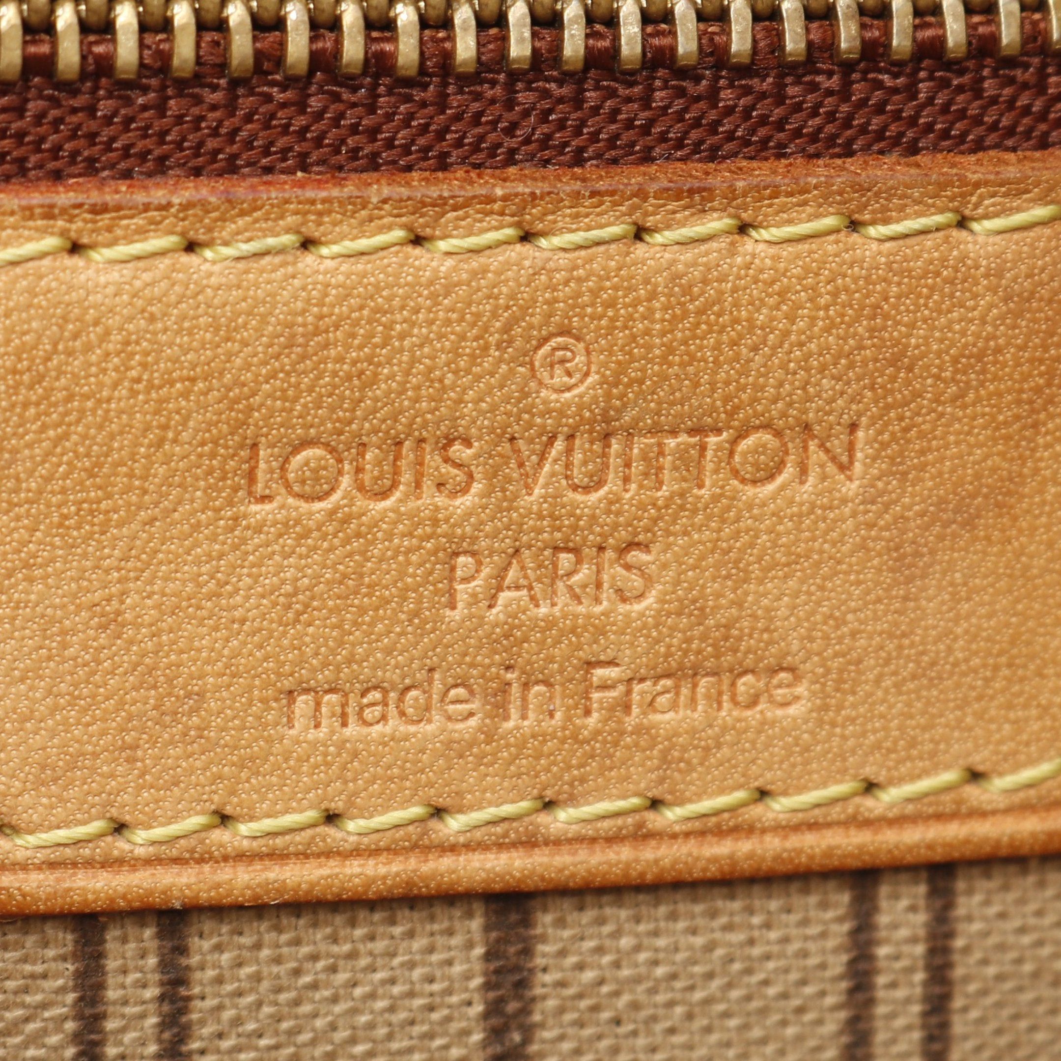 Louis Vuitton Louis Vuitton Neverfull Mm Monogram Shoulder Bag Tote Leather Brown Size ONE SIZE - 4 Thumbnail