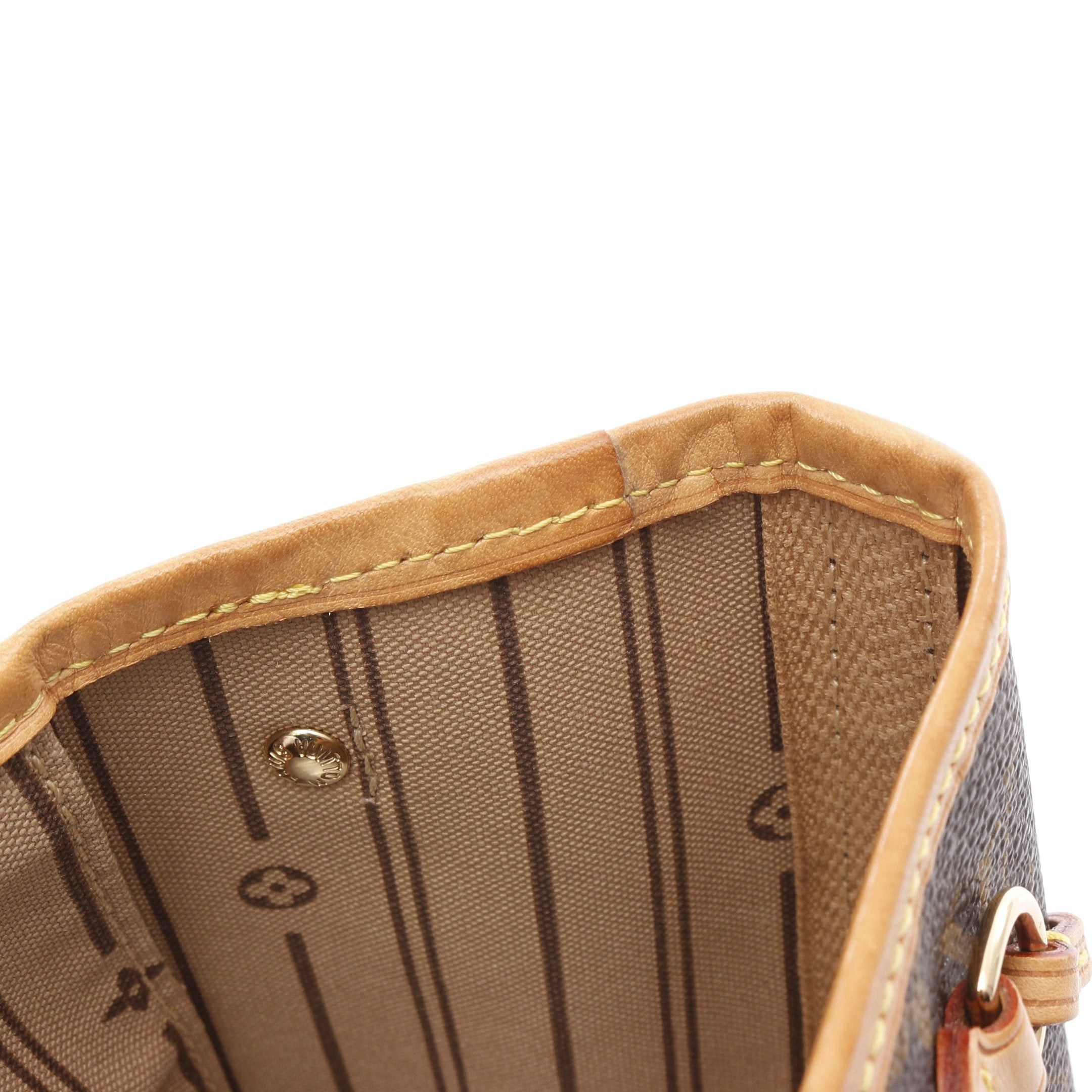 Louis Vuitton Louis Vuitton Neverfull Pm Monogram Handbag Tote Bag Leather Brown Size ONE SIZE - 7 Thumbnail