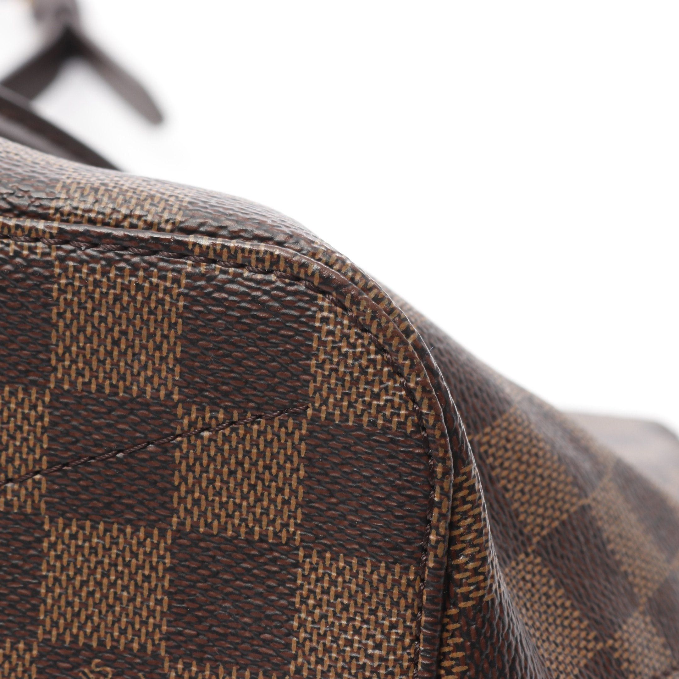 Louis Vuitton Louis Vuitton Siena Pm Damier Ebene Handbag Leather Brown Size ONE SIZE - 9 Thumbnail