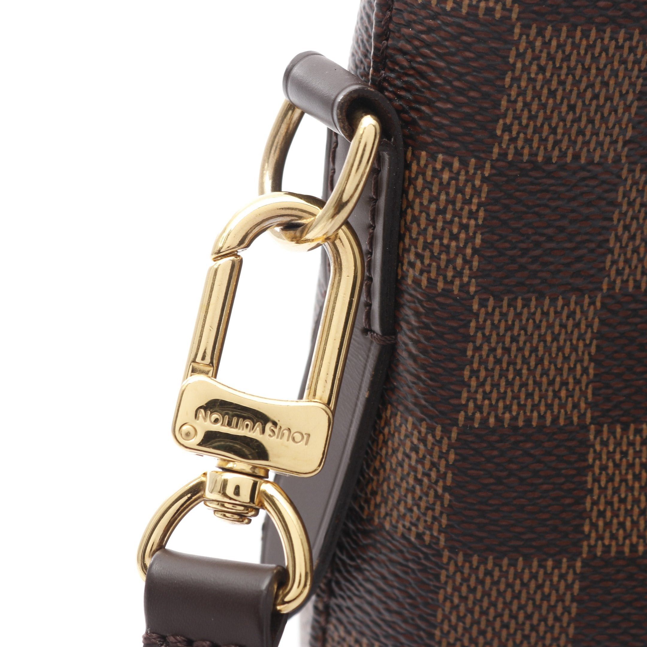 Louis Vuitton Louis Vuitton Siena Pm Damier Ebene Handbag Leather Brown Size ONE SIZE - 10 Thumbnail