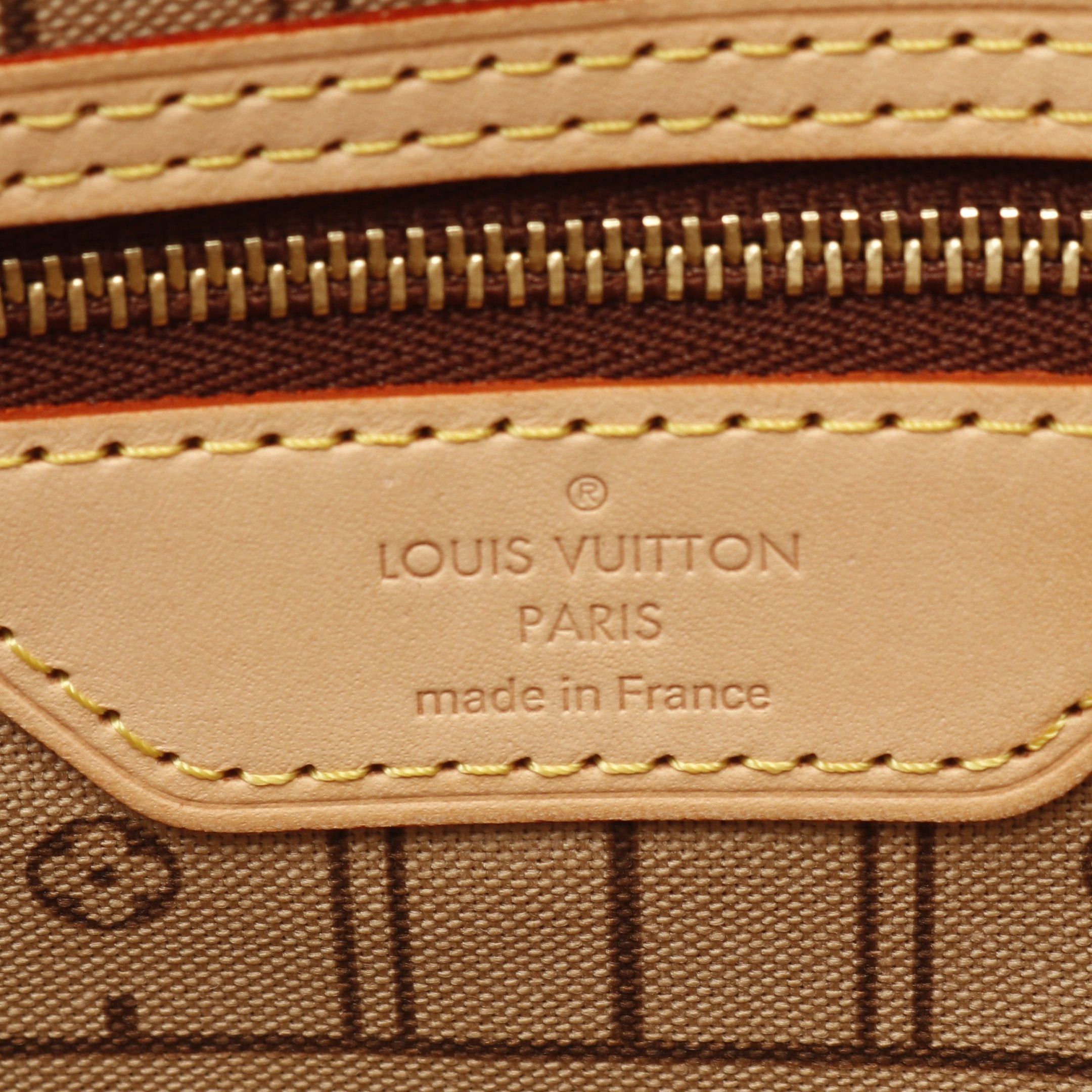 Louis Vuitton Louis Vuitton Neverfull Mm Monogram Shoulder Bag Tote Leather Brown Size ONE SIZE - 4 Thumbnail