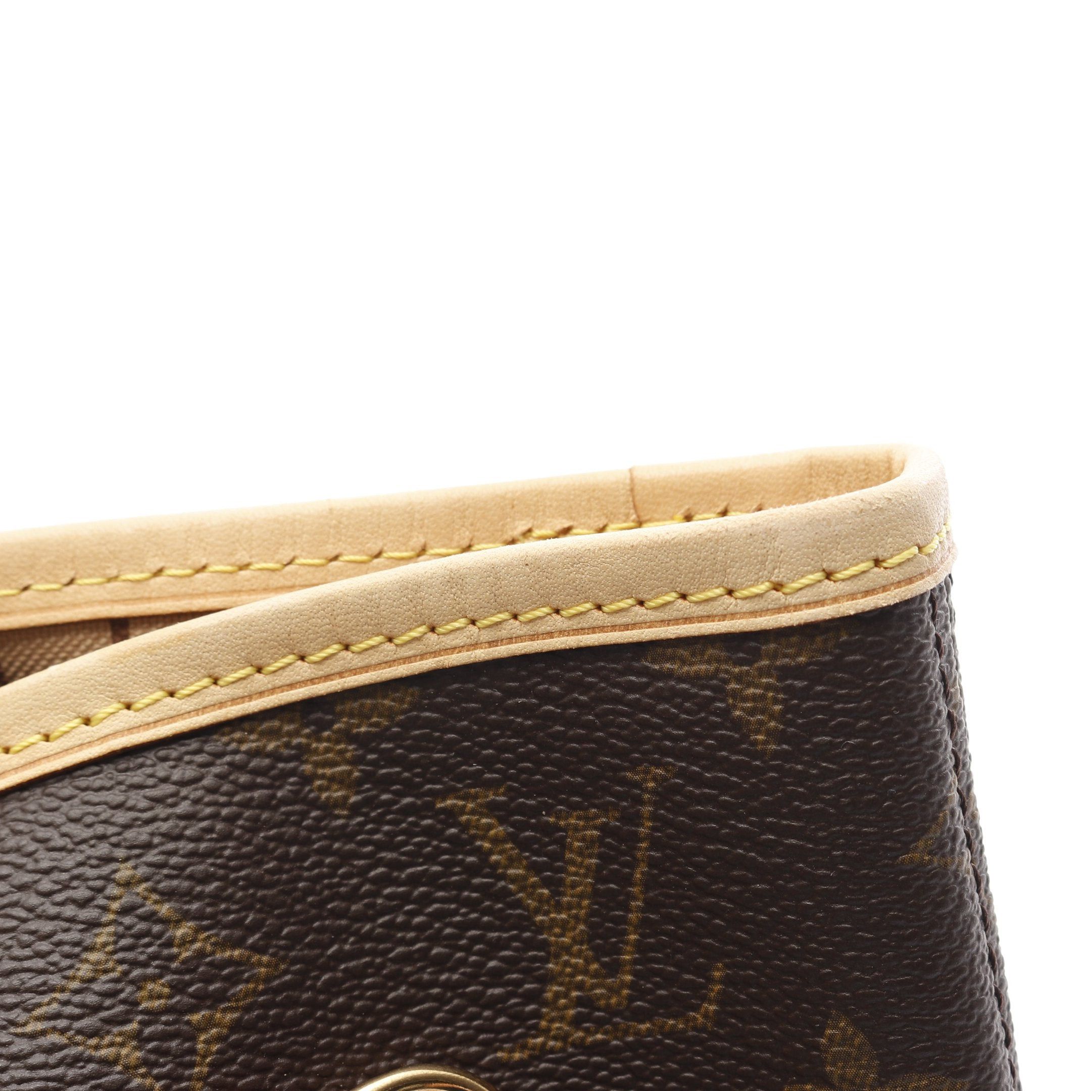 Louis Vuitton Louis Vuitton Neverfull Mm Monogram Shoulder Bag Tote Leather Brown Size ONE SIZE - 7 Thumbnail
