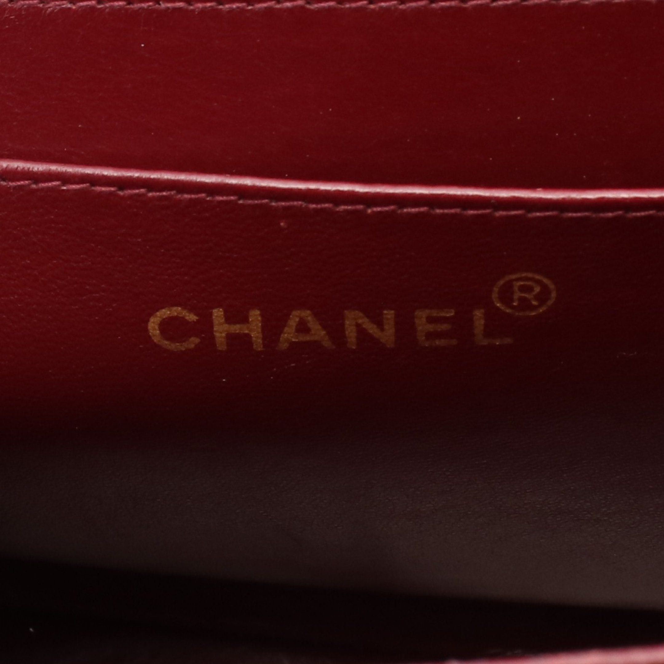Chanel Chanel Decamatlassé 34 Double Chain Shoulder Bag Lambskin Black Gold Hardware Size ONE SIZE - 4 Thumbnail