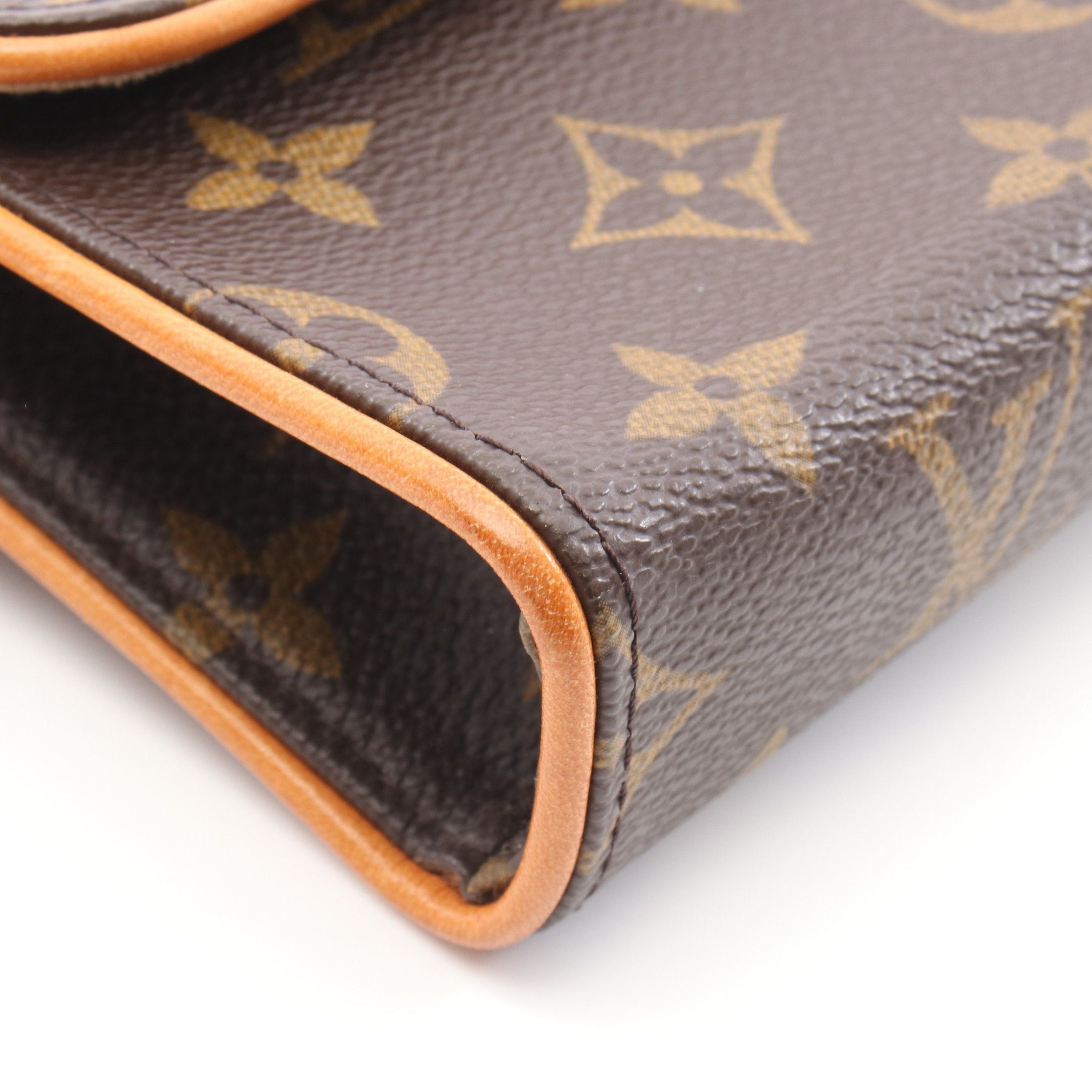 Louis Vuitton Louis Vuitton Pochette Florentine Monogram Body Bag Waist Leather Brown Size ONE SIZE - 6 Thumbnail