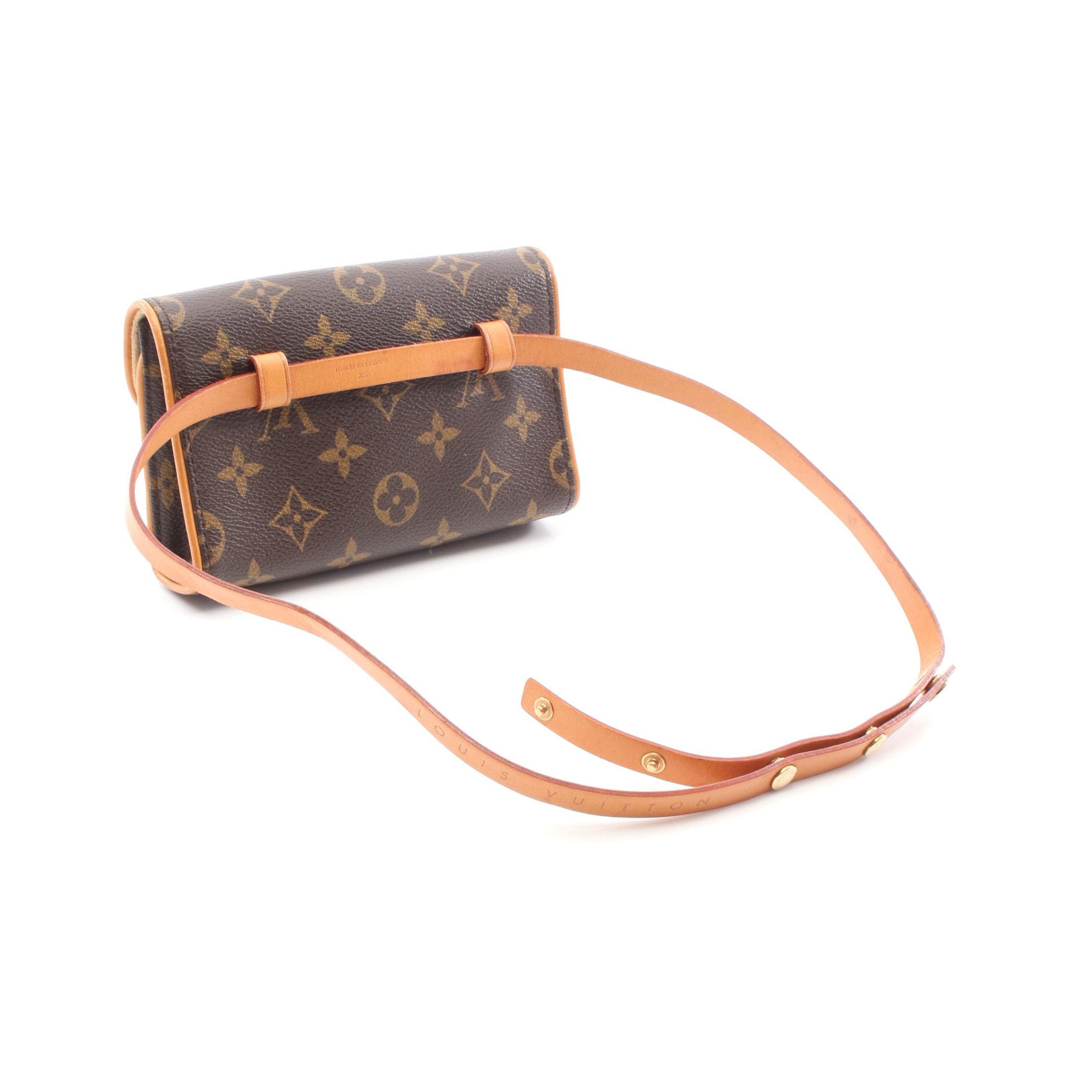 Louis Vuitton Louis Vuitton Pochette Florentine Monogram Body Bag Waist Leather Brown Size ONE SIZE - 2 Thumbnail