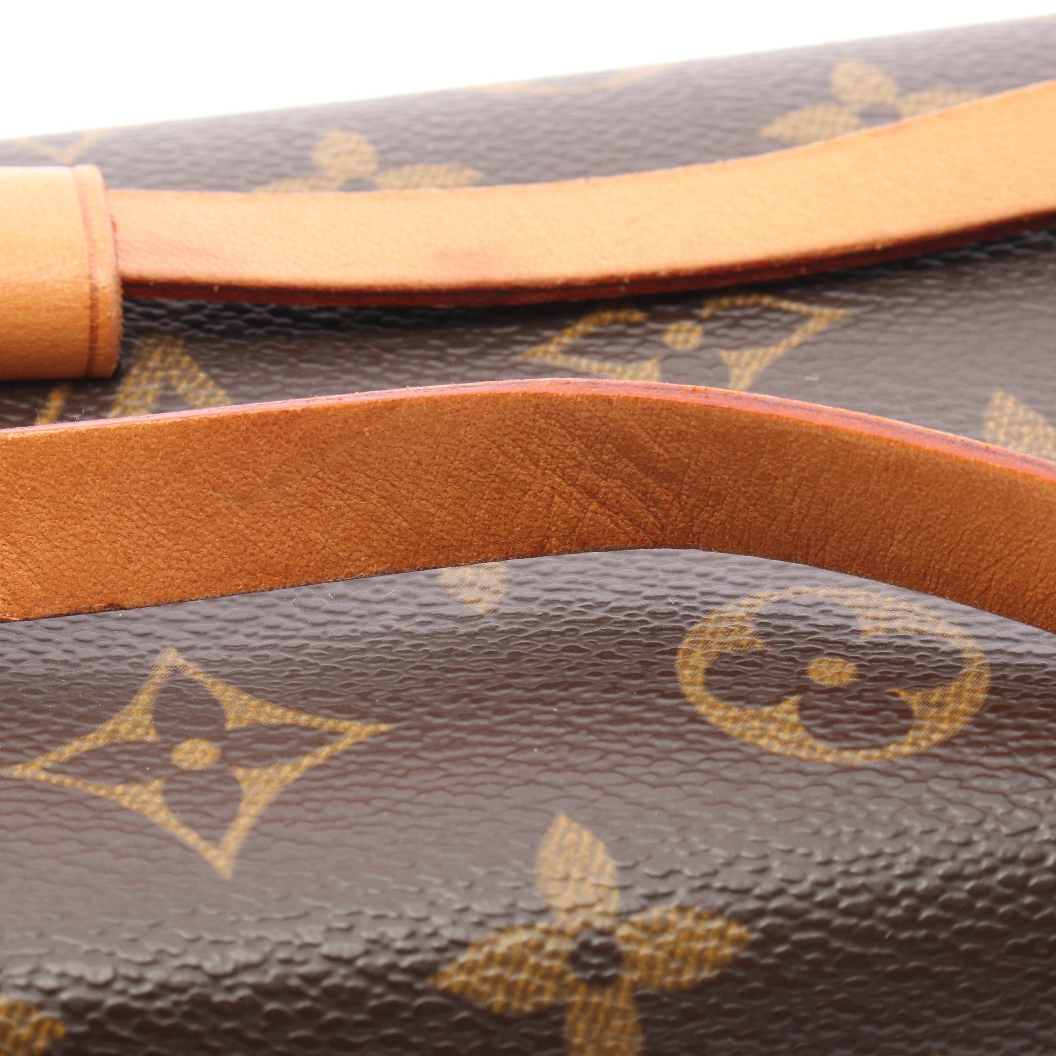 Louis Vuitton Louis Vuitton Pochette Florentine Monogram Body Bag Waist Leather Brown Size ONE SIZE - 8 Thumbnail