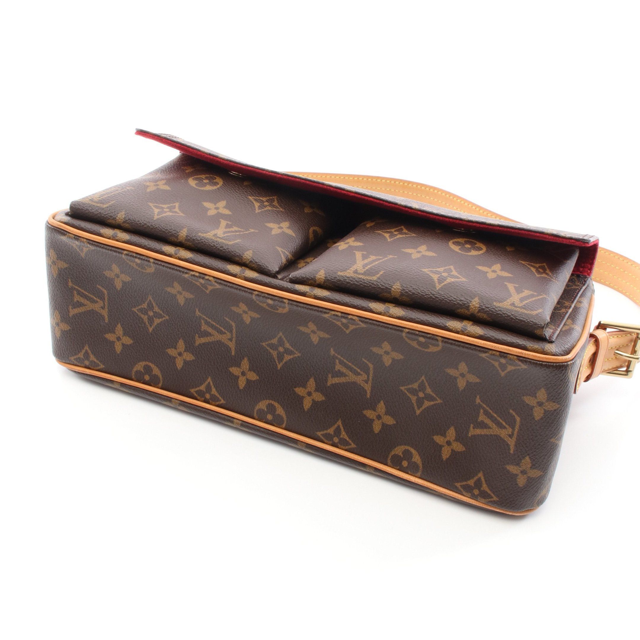 Louis Vuitton Louis Vuitton Vivacite Mm Monogram Shoulder Bag Leather Brown Size ONE SIZE - 6 Thumbnail