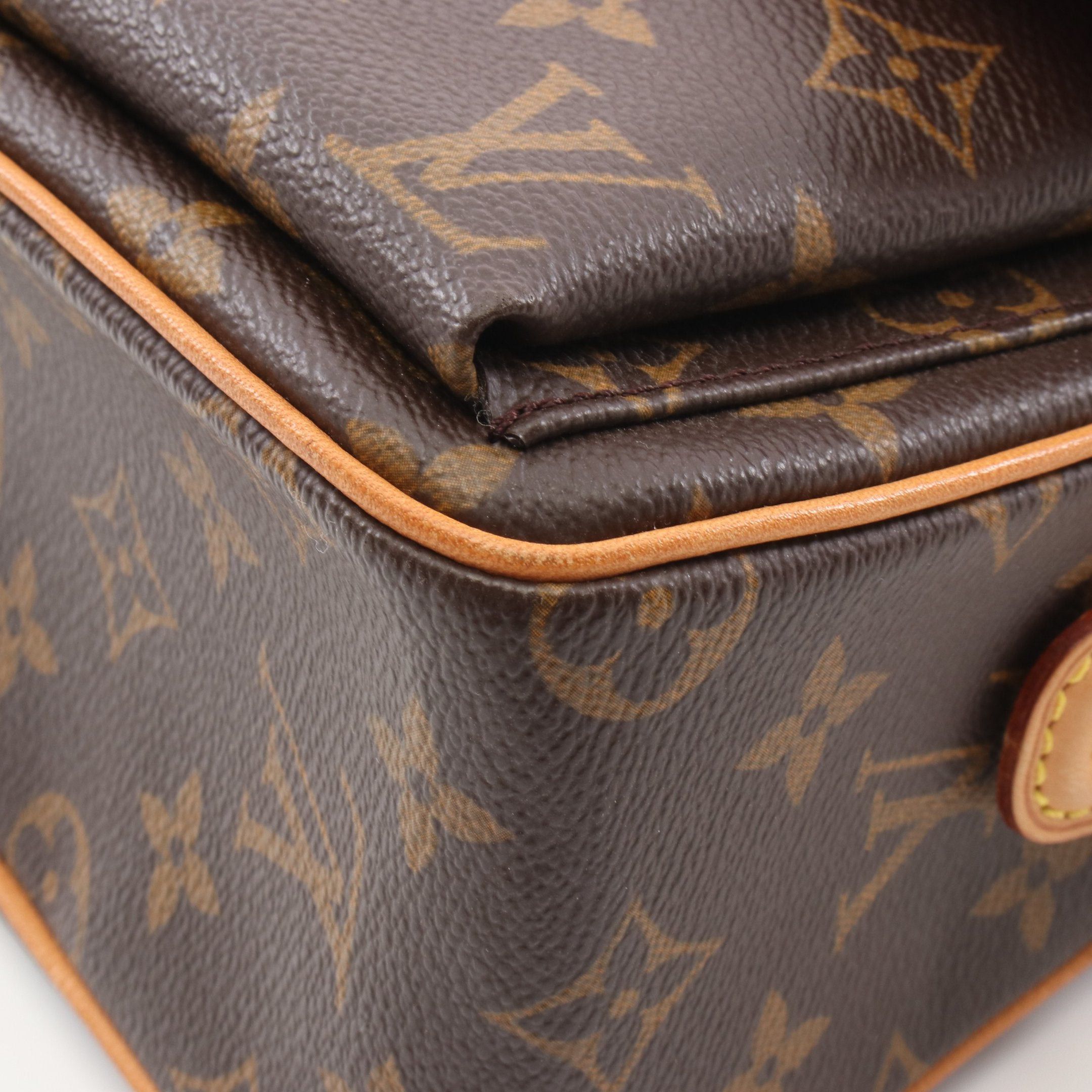 Louis Vuitton Louis Vuitton Vivacite Mm Monogram Shoulder Bag Leather Brown Size ONE SIZE - 7 Thumbnail