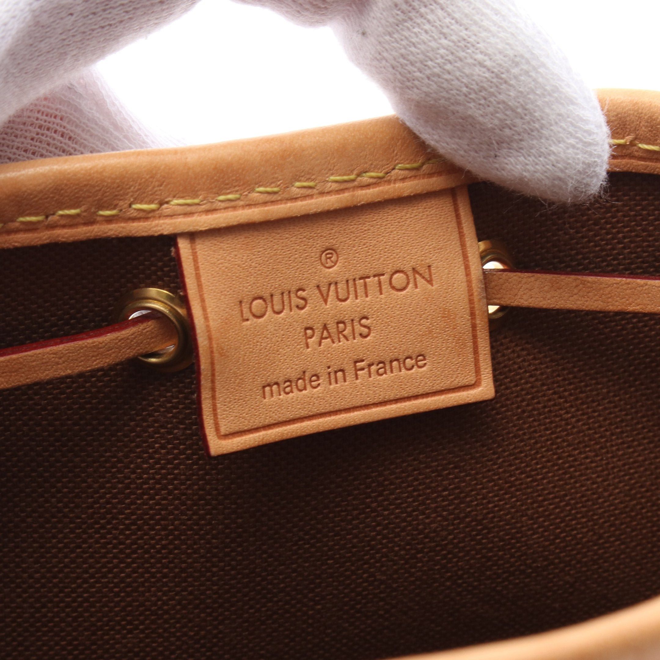 Louis Vuitton Louis Vuitton Nano Noe Monogram Shoulder Bag Leather Brown Size ONE SIZE - 4 Thumbnail